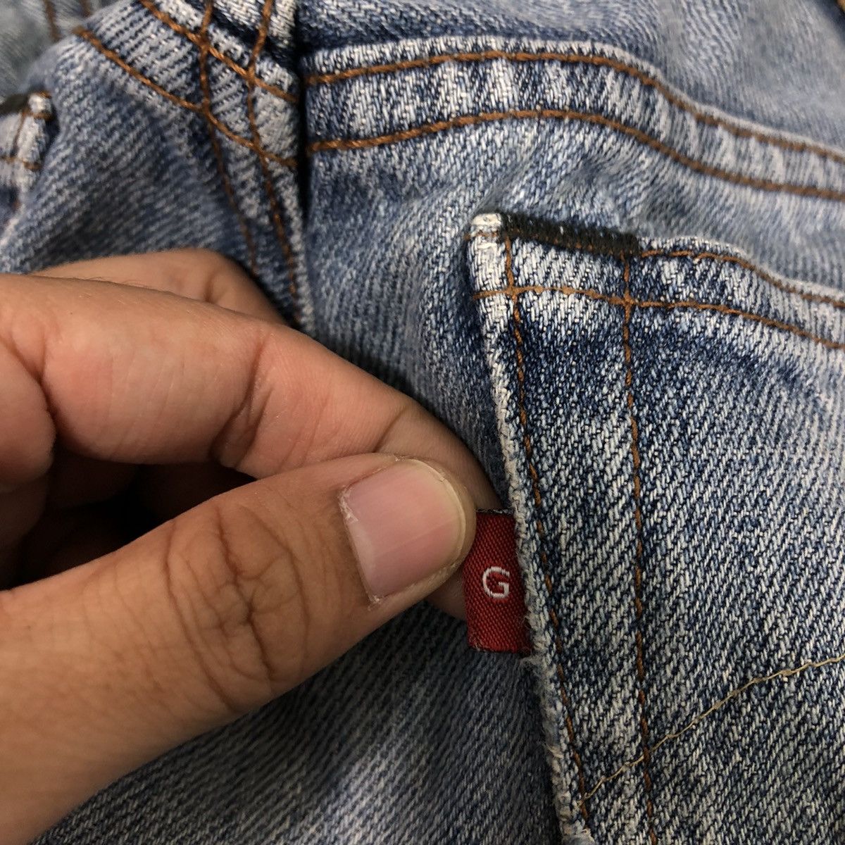 Japanese Brand 🔥90’s Distressed Denim Jeans Gold Rush Japan Made Size US 30 / EU 46 - 14 Thumbnail