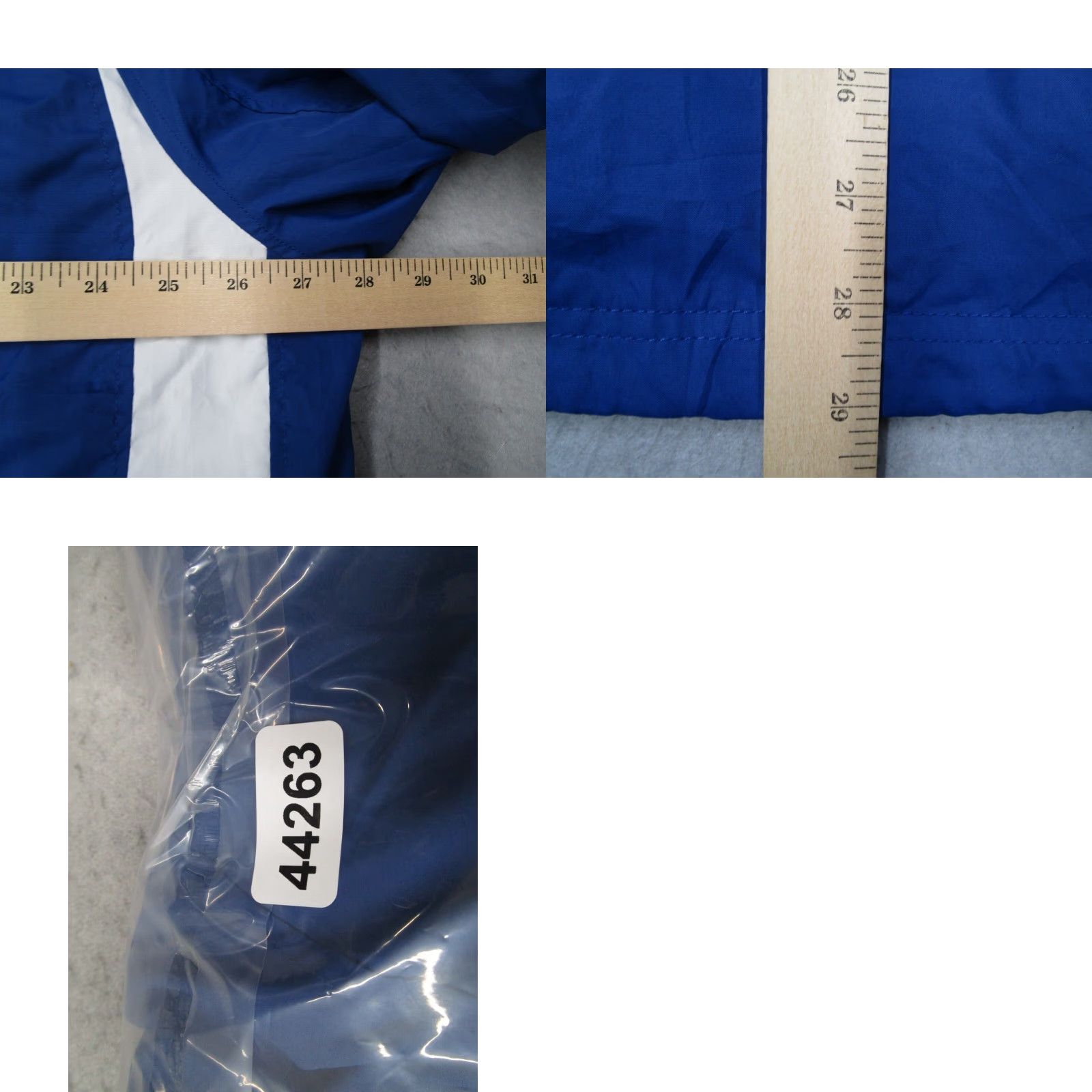 Vintage SPORT-TEK Mens Blue V Neck Pullover Windbreaker Jacket 2XL XXL Pockets Logo Bald Eagle Yacht Club Size US XXL / EU 58 / 5 - 8 Thumbnail