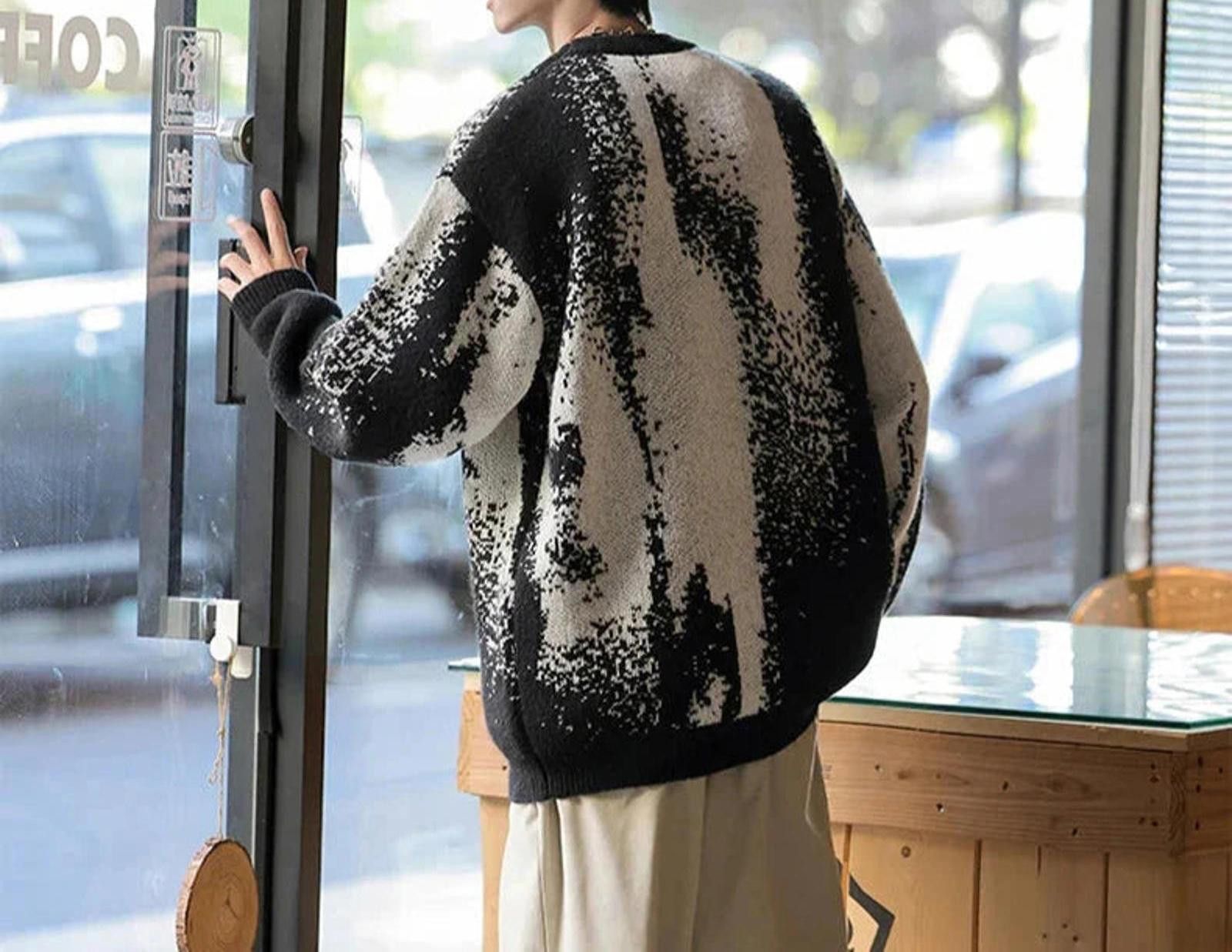 Other Abstract Print Crew Neck Sweater Size US M / EU 48-50 / 2 - 2 Thumbnail