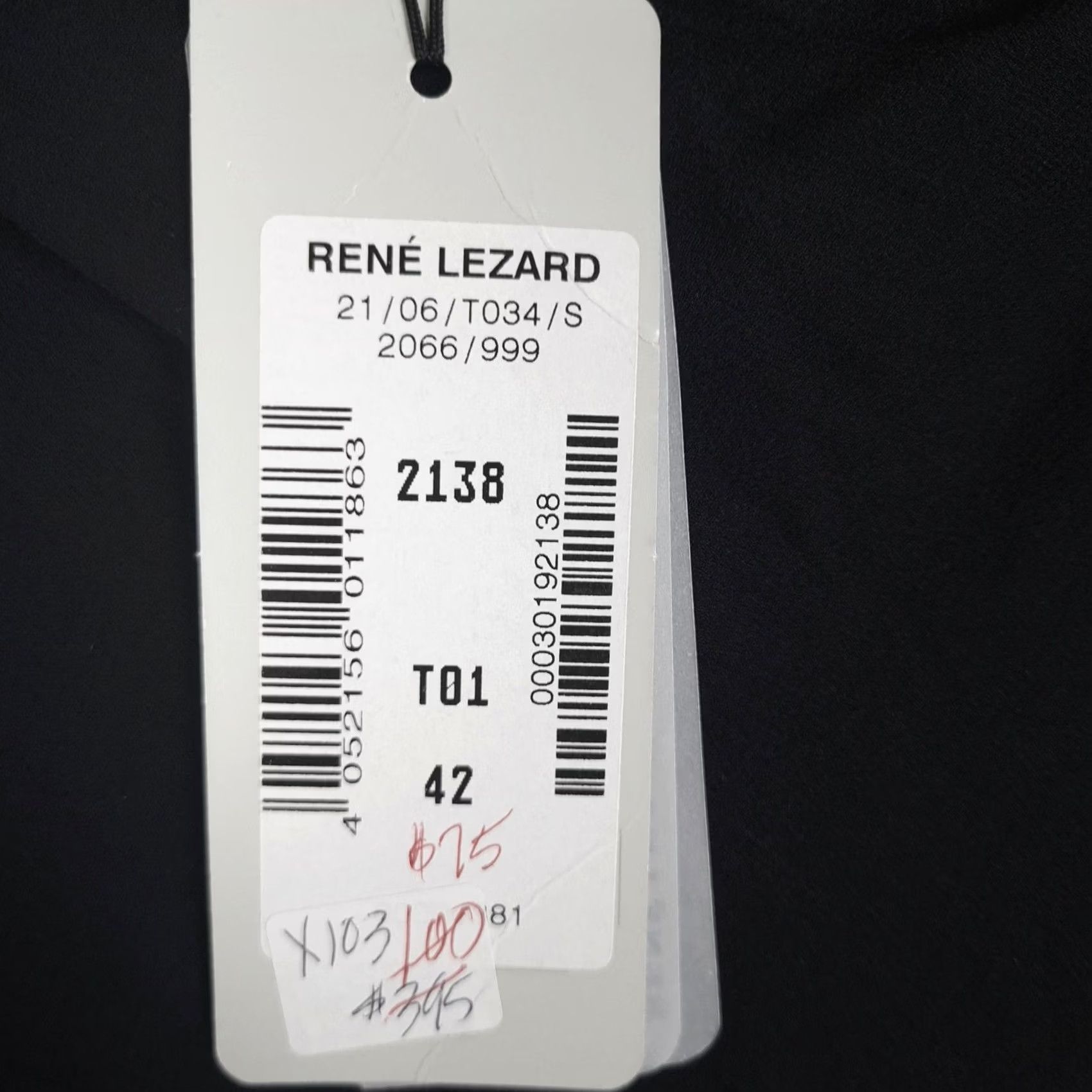 Vintage RENE LEZARD Tunic Women 42 Black Sheer Cowl Neck Lyocell Silk Flowy Tunic Size M / US 6-8 / IT 42-44 - 5 Thumbnail