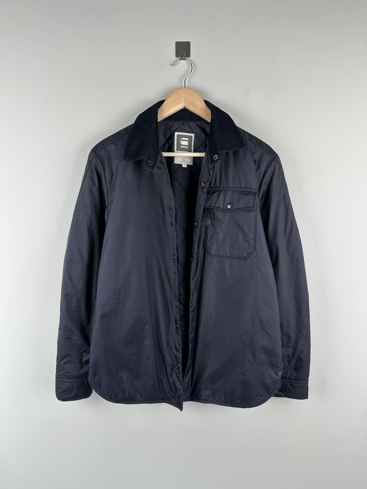 G-Star G star Raw Davin Padded Overshirt Jacket Size US L / EU 52-54 / 3 - 3 Thumbnail