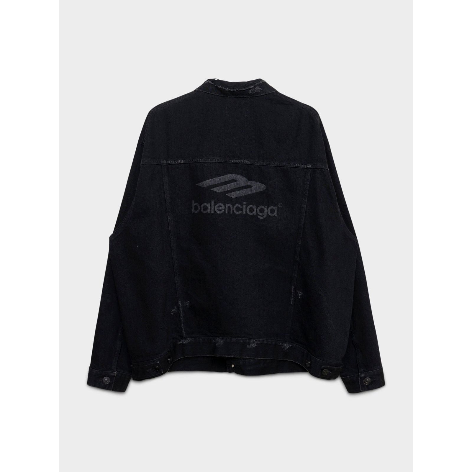 Balenciaga 3B Distressed Denim Jacket Size US XS / EU 42 / 0 - 2 Thumbnail