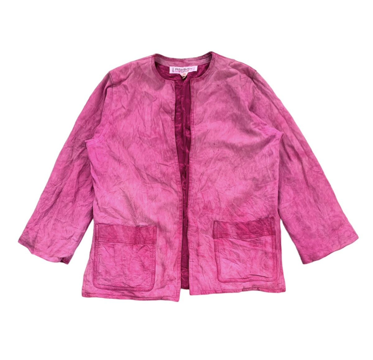 Yves Saint Laurent YSL Rive Gauche Velvet Lamb Cardigan Jacket Size XS / US 0-2 / IT 36-38 - 1 Thumbnail