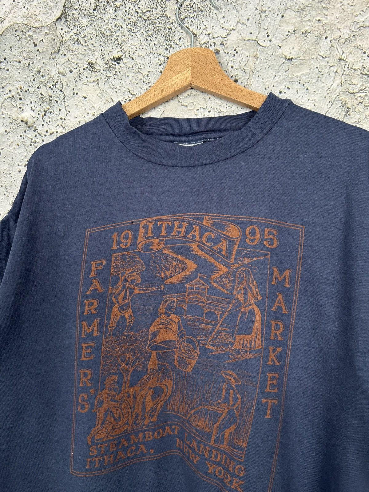 Vintage Vintage 90s Farmer Market Single Stitch Graphic Tee USA Size US XL / EU 56 / 4 - 3 Thumbnail