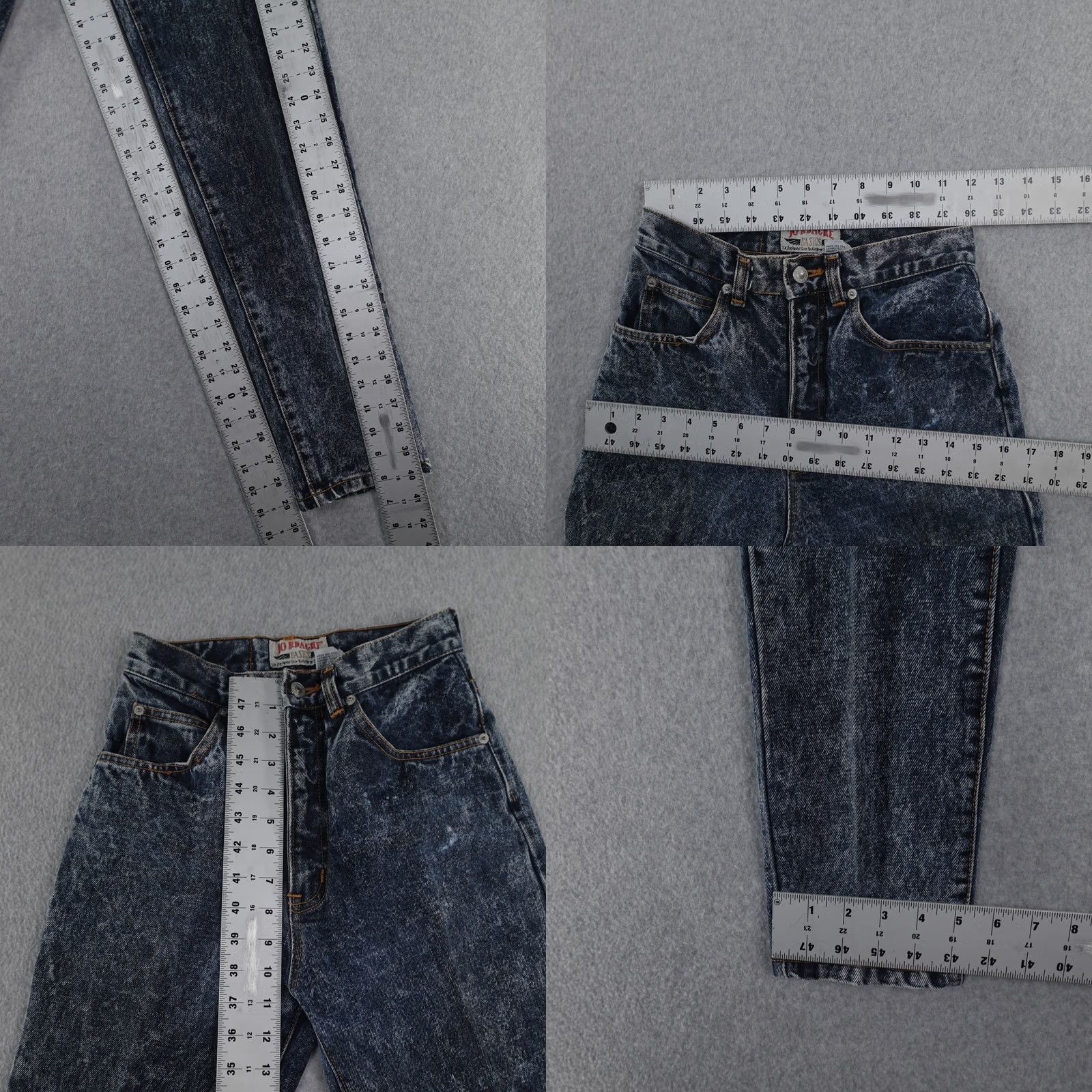 Jordache VINTAGE Jordache Jeans Womens 6 (6x29) High Waisted Acid Wash 5-Pocket Denim Blue Mens Womens Boys Girls Size 28" / US 6 / IT 42 - 8 Thumbnail