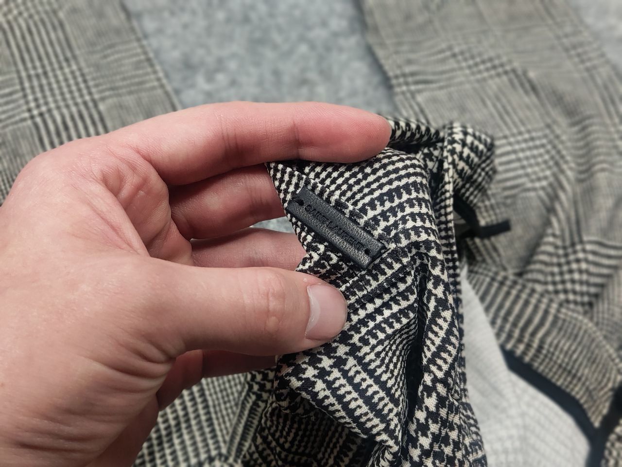 Yves Saint Laurent Saint Laurent check Skinny Jersey Leggings Trousers pants Size 30" / US 8 / IT 44 - 21 Thumbnail