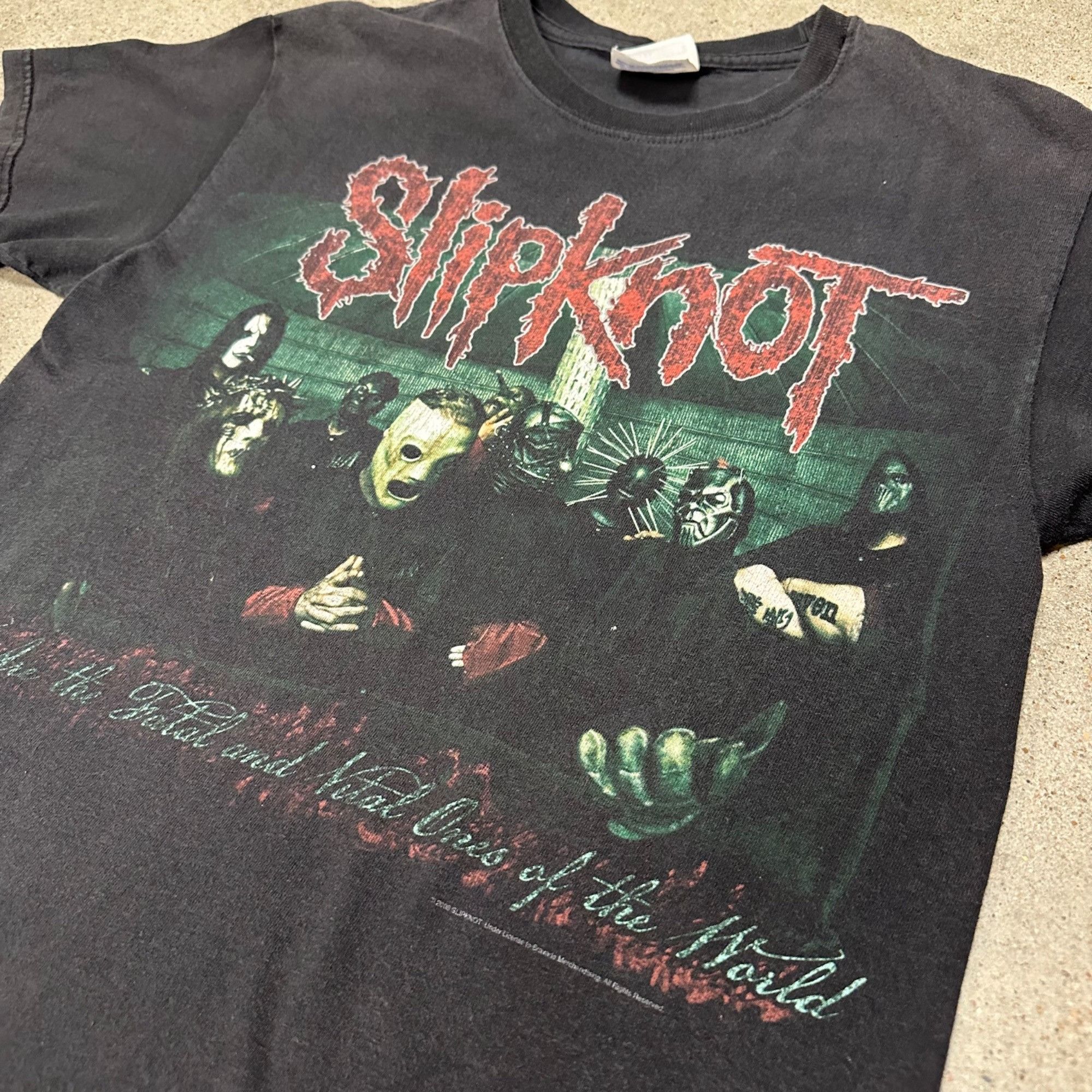 Vintage Vintage Y2K Slipknot All Hope Is Gone Metal Band Shirt Size US S / EU 44-46 / 1 - 2 Thumbnail