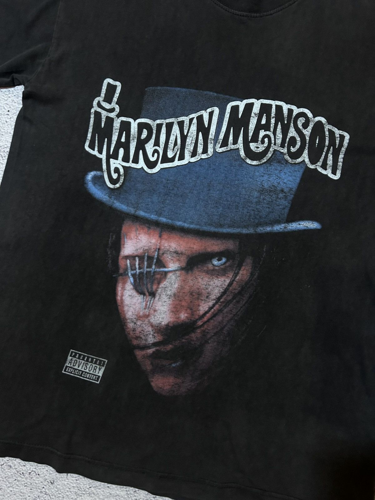 Marilyn Manson “Top Hat” Vintage T-Shirt 2000s Rock Tee