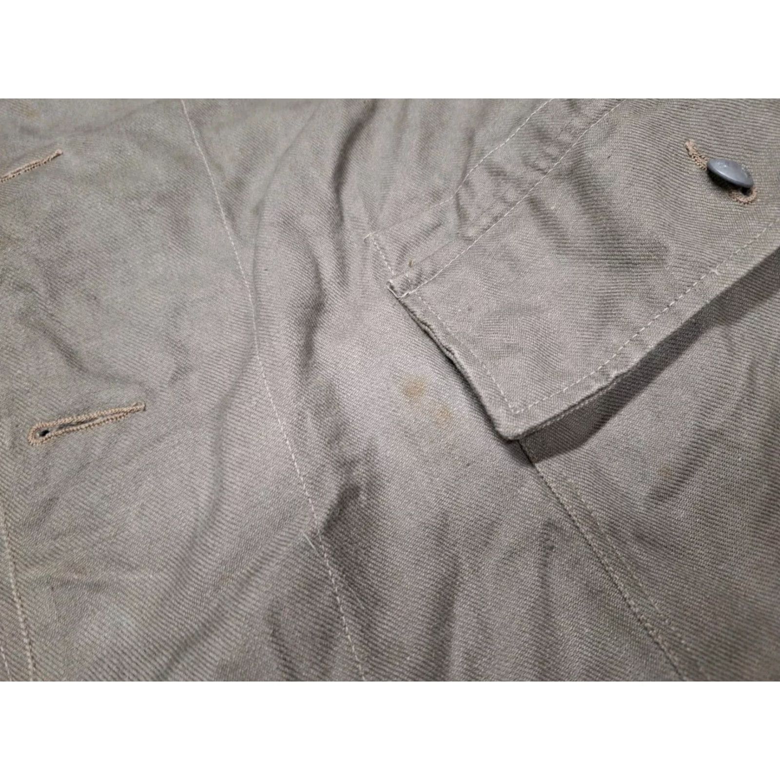 Vintage VINTAGE Three Crown 1940s Swedish Military Coat Shirt Army Jacket M/L Coat Military Jacket Men M/L Solid Size US M / EU 48-50 / 2 - 5 Thumbnail