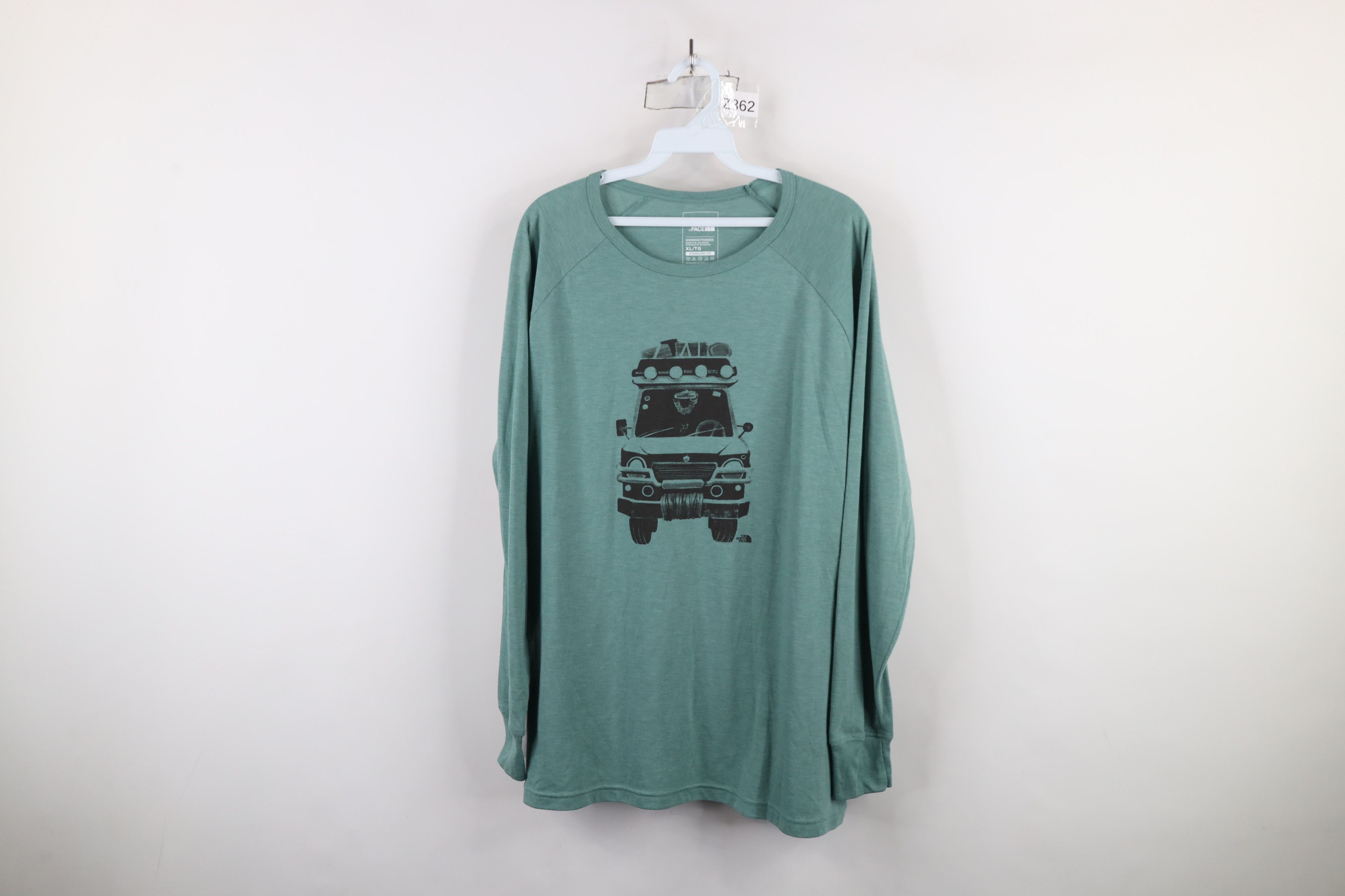 The North Face × Vintage The North Face Van Jersey Knit Long Sleeve T-Shirt Green Size XL / US 12-14 / IT 48-50 - 1 Thumbnail
