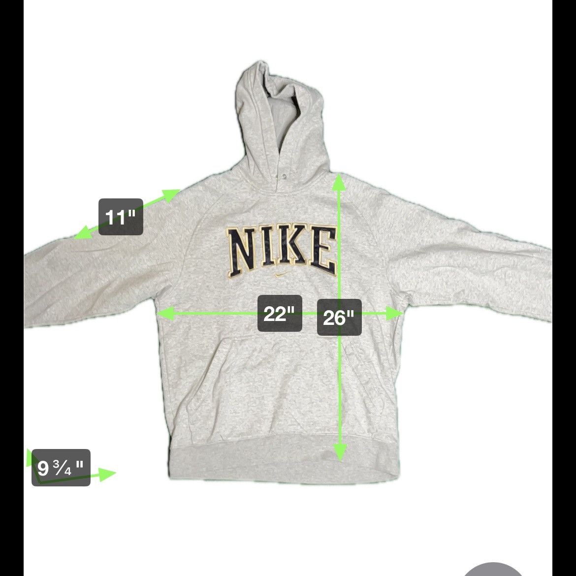 Nike × Vintage Vintage Y2K Nike Spellout Center Swoosh Hoodie Size US M / EU 48-50 / 2 - 5 Thumbnail