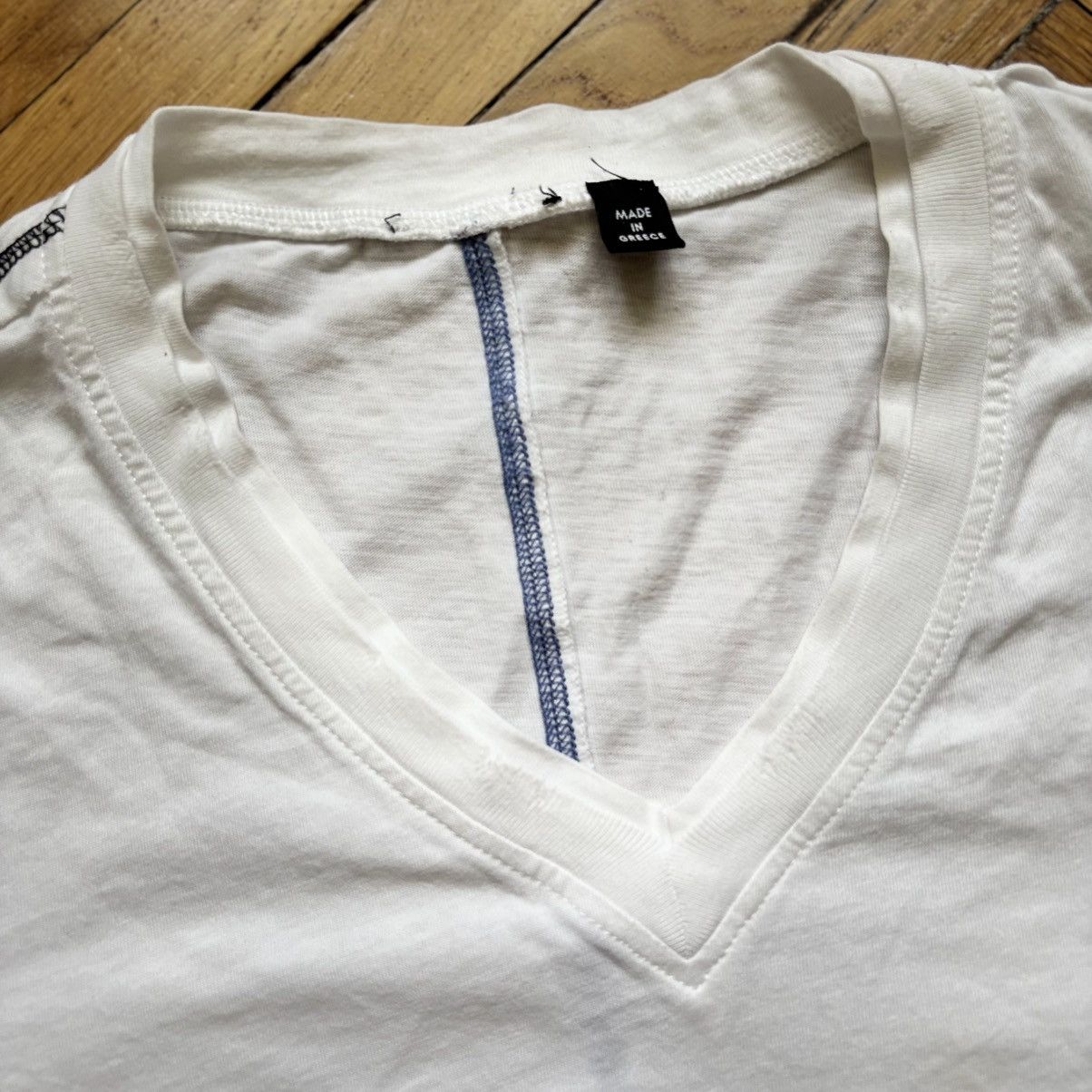 Just Cavalli Vintage Distressed V Crewneck Cavalli Dirty Rebel T-Shirt Size US M / EU 48-50 / 2 - 4 Thumbnail