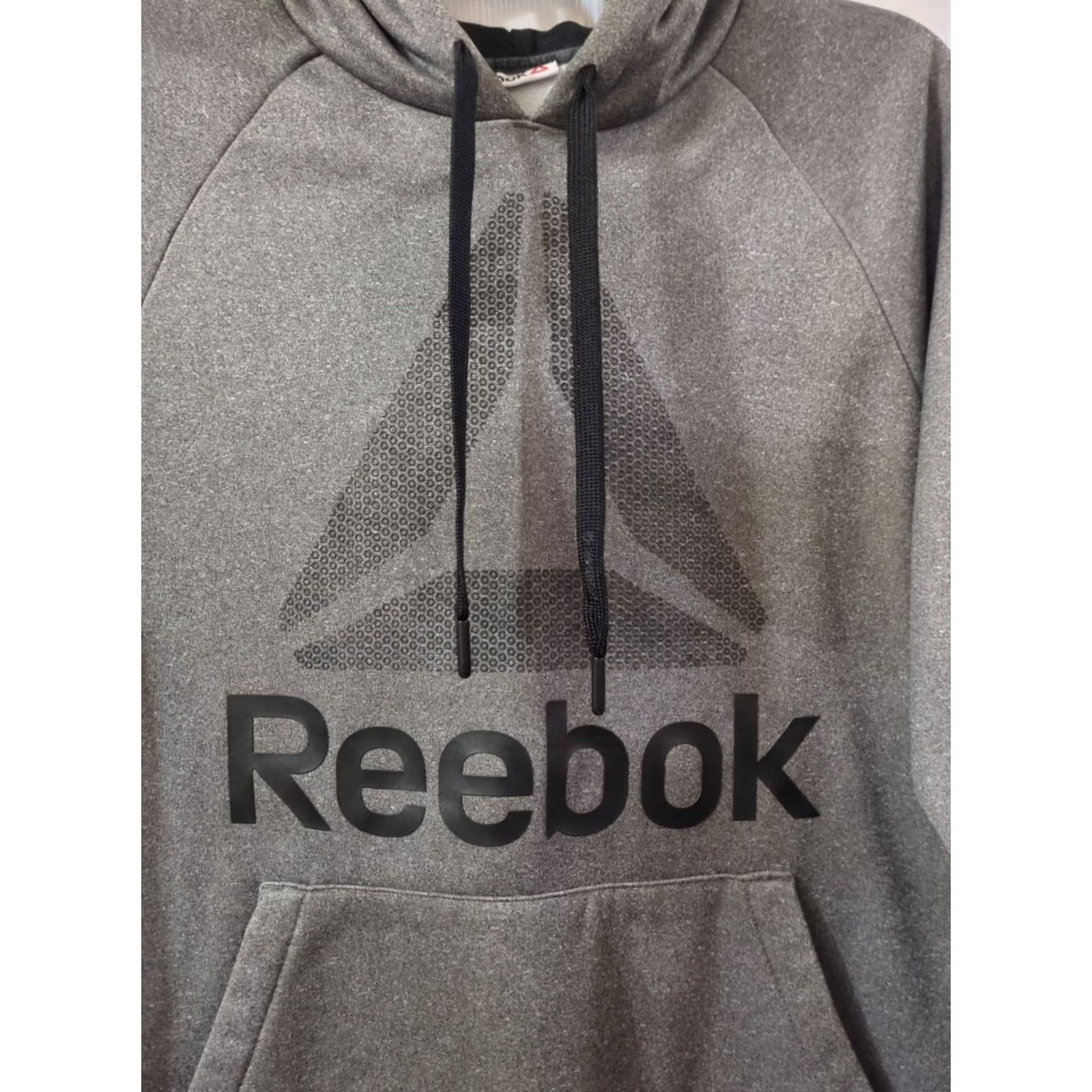 Reebok Reebok Mens Size Small Hooded Pullover Sweatshirt Hoodie Gray Front Pocket Size US S / EU 44-46 / 1 - 2 Thumbnail