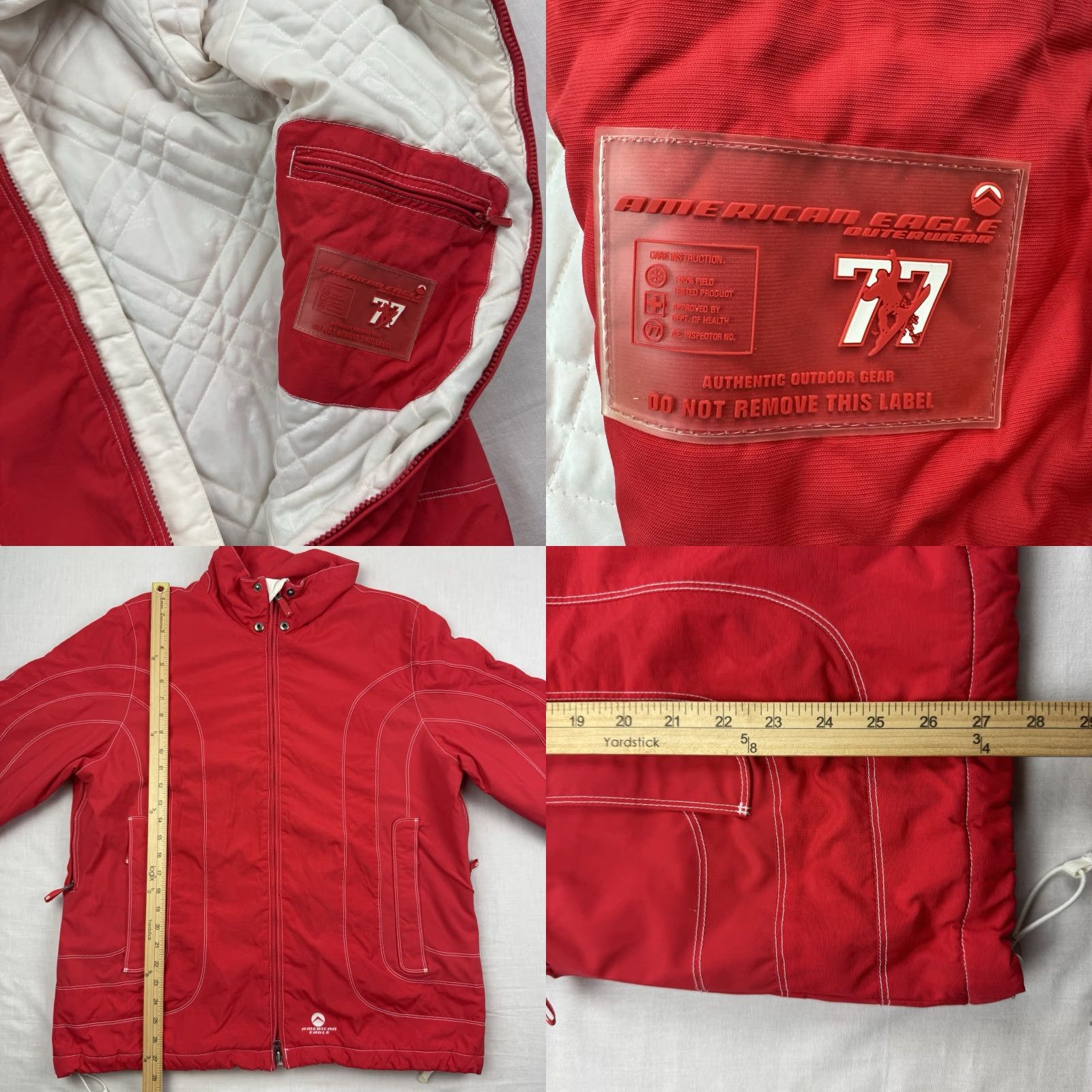 American Eagle Outfitters VINTAGE American Eagle Outfitters Jacket Mens XL Red Nylon Puffer Zip Ski 90s Y2K Hipster Outdoor Casual Authentic Size US XL / EU 56 / 4 - 9 Thumbnail