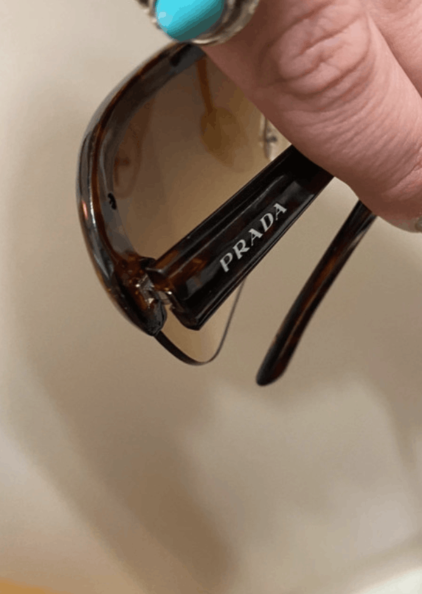 Prada PRADA Sunglasses Rimless Sport Metal Frame Shield Wrap Size ONE SIZE - 2 Thumbnail