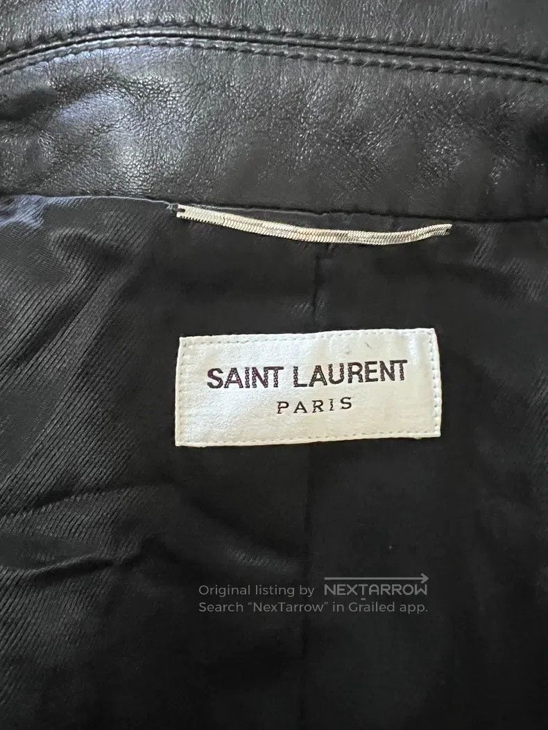 Saint Laurent Paris Saint Laurent Paris Leather Jacket Blazer Size US M / EU 48-50 / 2 - 4 Thumbnail