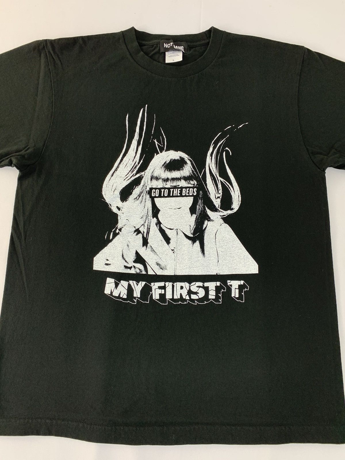 Japanese Brand Not Gang My First T Go To The Beds Big Logo Printed Tee Size US L / EU 52-54 / 3 - 3 Thumbnail