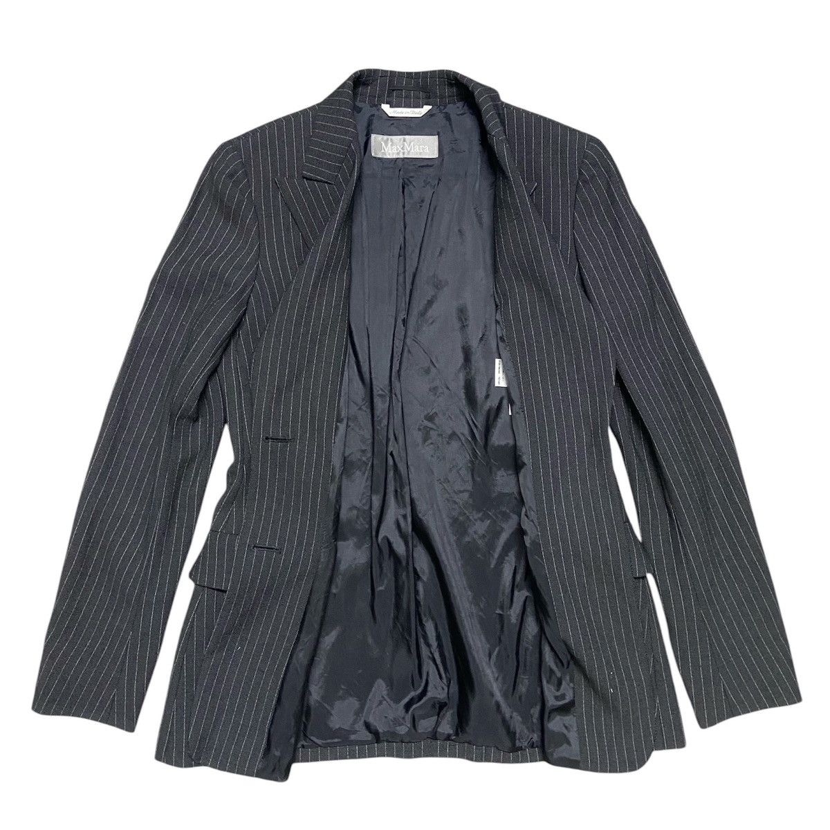 Designer × Max Mara × Weekend Max Mara Max Mara Striped Blazer Jacket Size S / US 4 / IT 40 - 2 Thumbnail