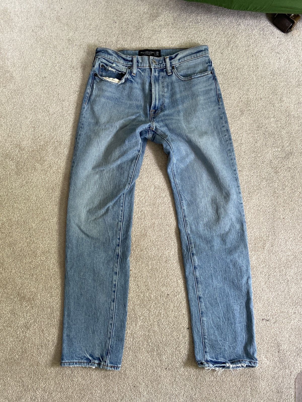 Abercrombie & Fitch Light blue 90s straight fit denim Size US 29 - 1 Thumbnail