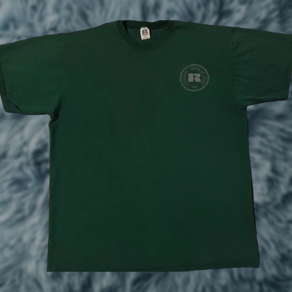 Russell Athletic VINTAGE Russell Athletic Shirt 2XL Green 90s Grunge Biker USA Track & Field Punk Skate Surf Baseball California College Retro Rock University USA Mens Size US XXL / EU 58 / 5 - 1 Thumbnail