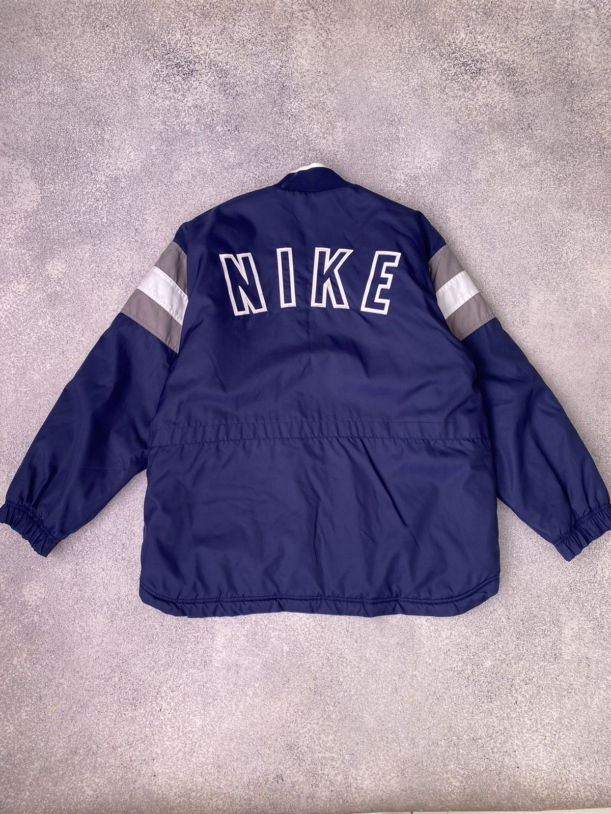 Nike × Vintage Vintage Nike Big Logo Navy 90s style Jacket Size US M / EU 48-50 / 2 - 1 Thumbnail