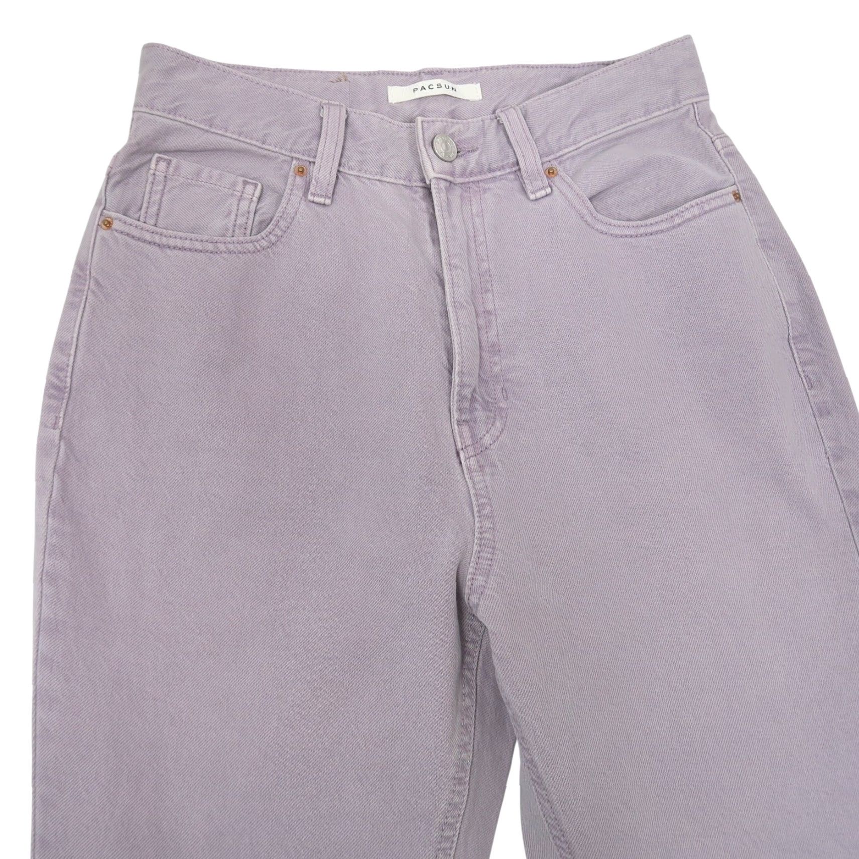 Pacsun PacSun Lavender Purple High Rise Flare Jeans 26 Women Regular 26 Denim Cotton 100% Inseam 29"} Size 26" / US 2 / IT 38 - 2 Thumbnail