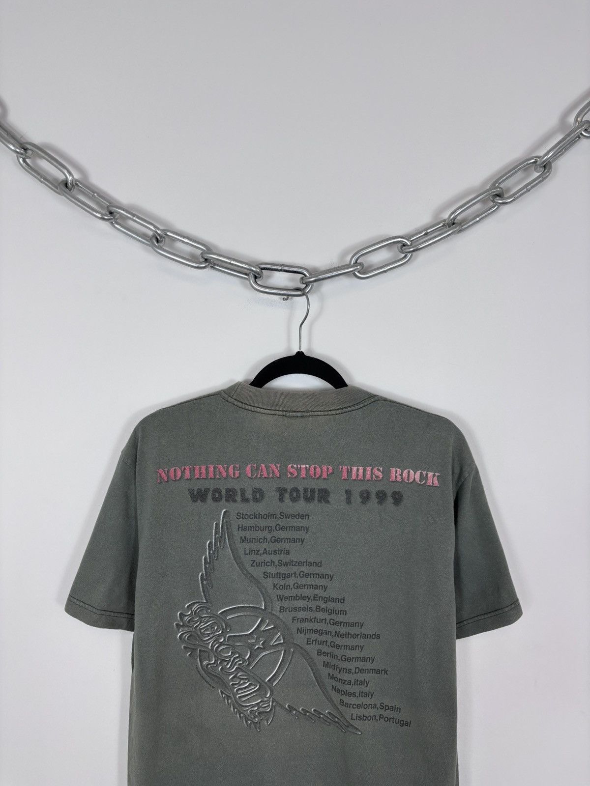 Aerosmith Vintage Aerosmith 1999 Nothing Can Stop This Rock Tour Tee Size US M / EU 48-50 / 2 - 11 Thumbnail