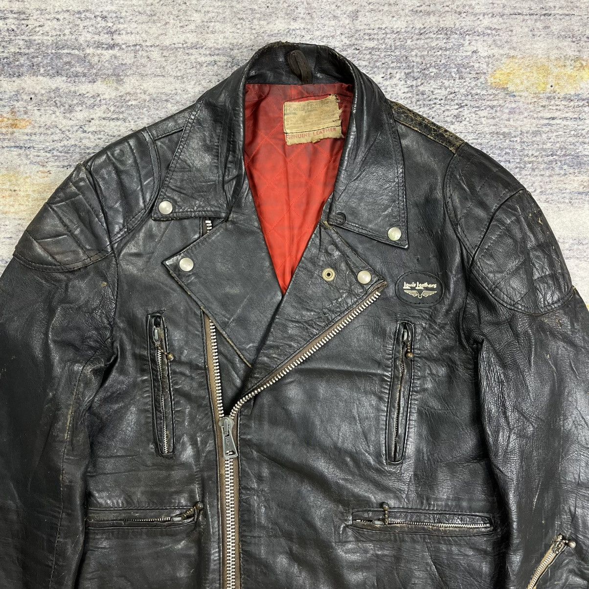 Lewis Leathers Vintage 60s Lewis leather lighting no 391 leather jacket Size US L / EU 52-54 / 3 - 3 Thumbnail