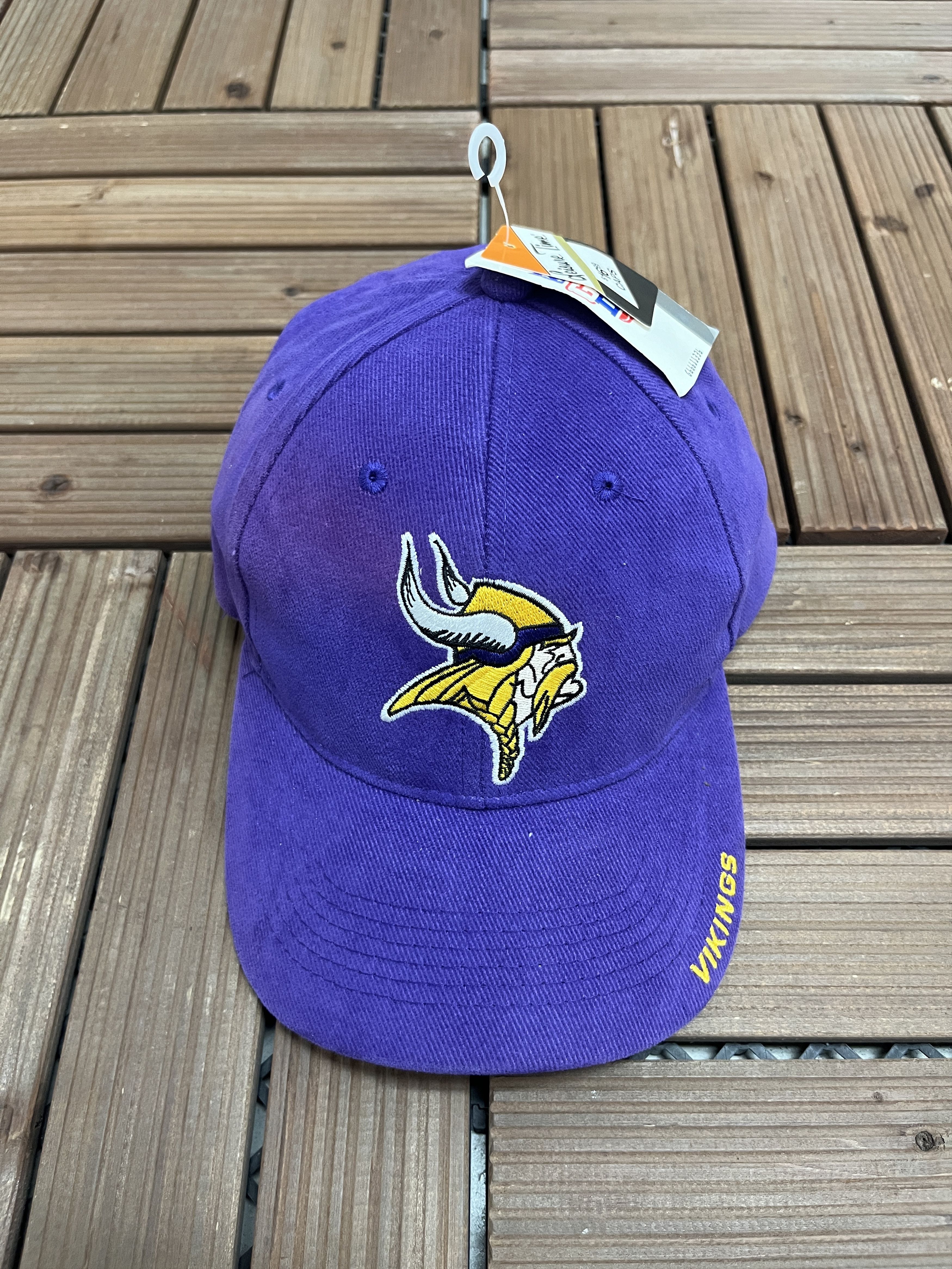 Vintage Minnesota Vikings Vintage Purple Strap Back Hat Cap Size ONE SIZE - 2 Thumbnail