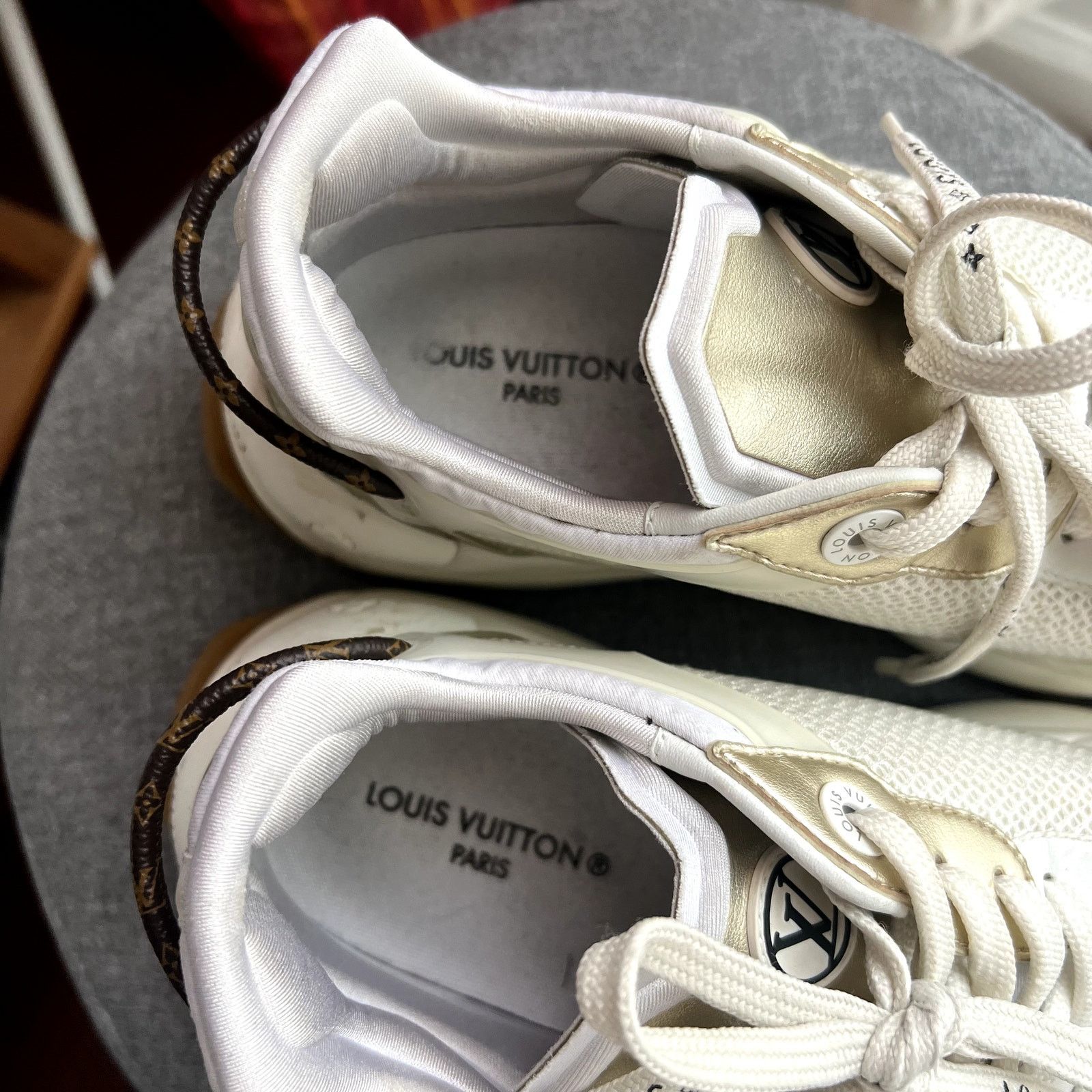 Louis Vuitton Louis Vuitton Run 55 cloth leather trainers size 38.5 FR Size US 7 / IT 37 - 5 Thumbnail
