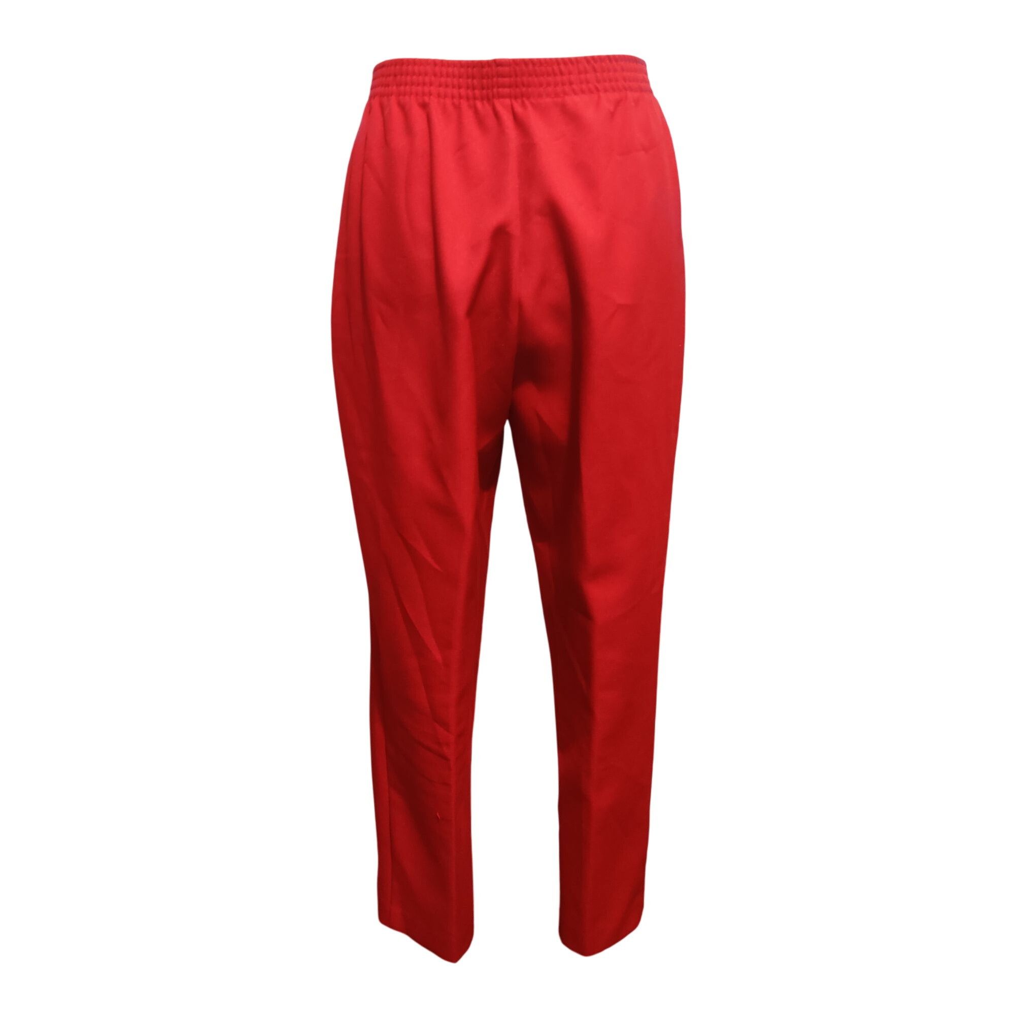 Vintage Donnkenny 14P Red Pull-On Pants Petite Classic Fit Trousers Size 30" / US 8 / IT 44 - 2 Thumbnail
