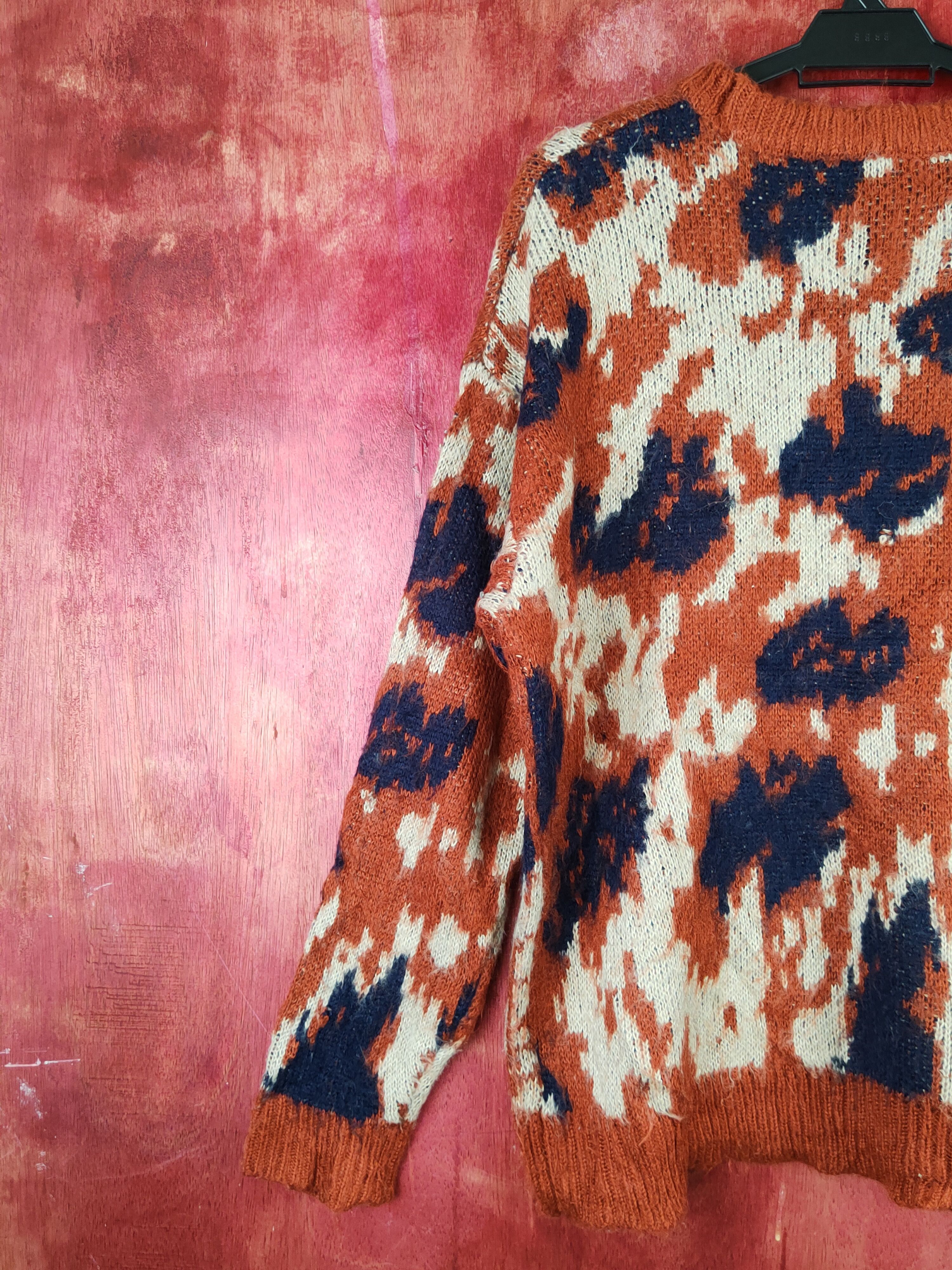 Japanese Brand GRL Dark Orange camo Knitwear Sweatshirts #S1687 Size L / US 10 / IT 46 - 8 Thumbnail