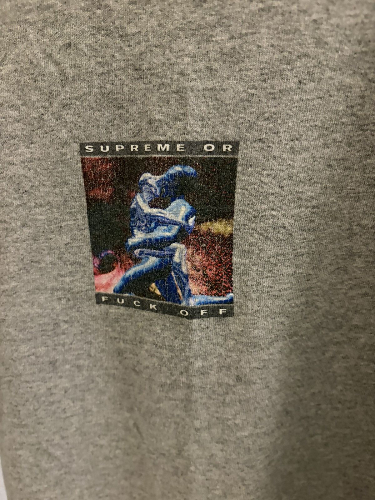Supreme Supreme SS17 Fuck Off Tee (Grey) Size US XL / EU 56 / 4 - 5 Thumbnail