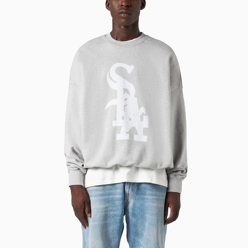 image of 1989 Studio Midwest Relaxed Sweatshirt Oatmeal Grey, Men's (Size XS)