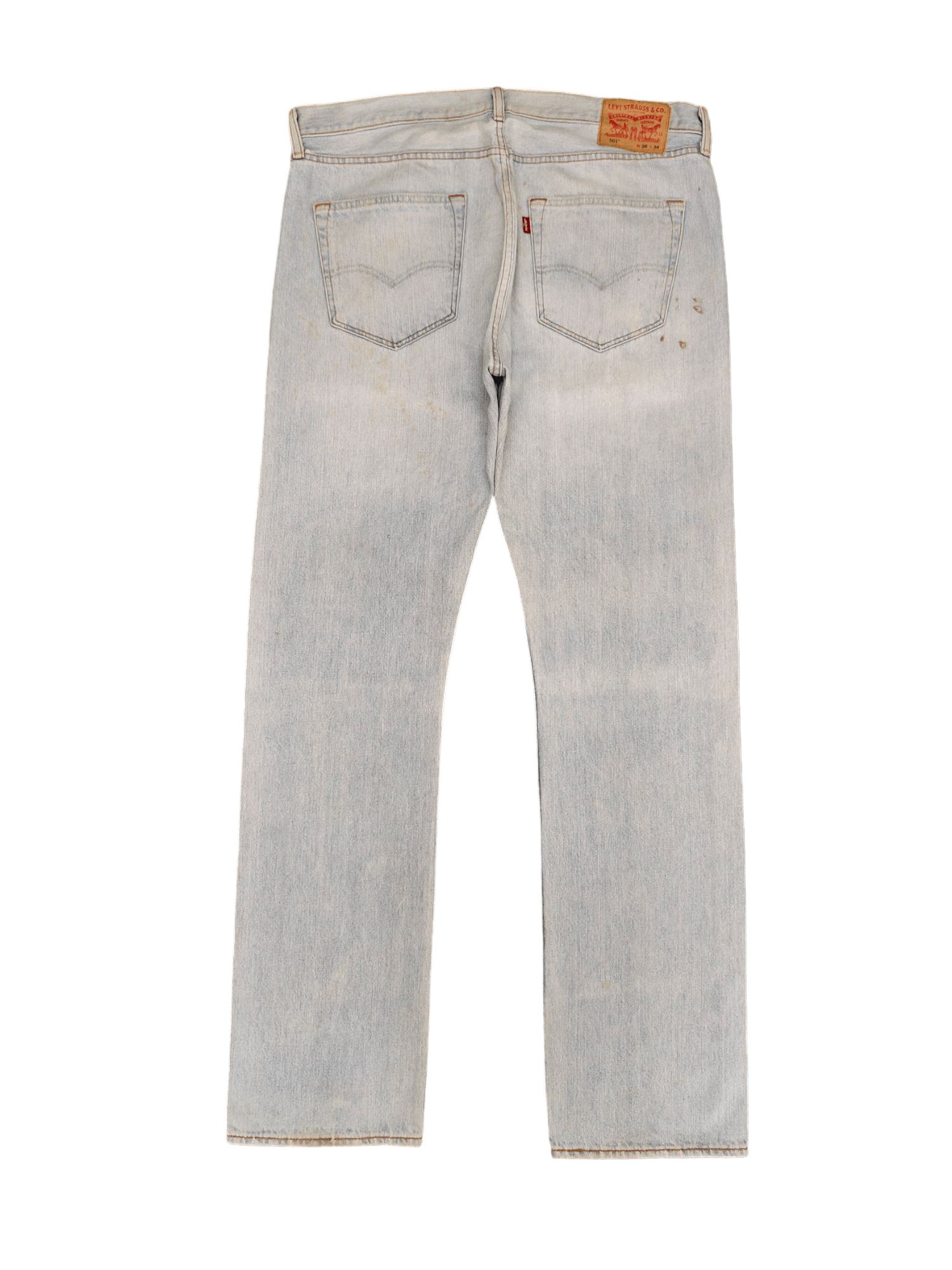 Levi's Size 36x34 Vintage Levis 501 Light Wash Jeans Distressed Size US 36 / EU 52 - 11 Thumbnail