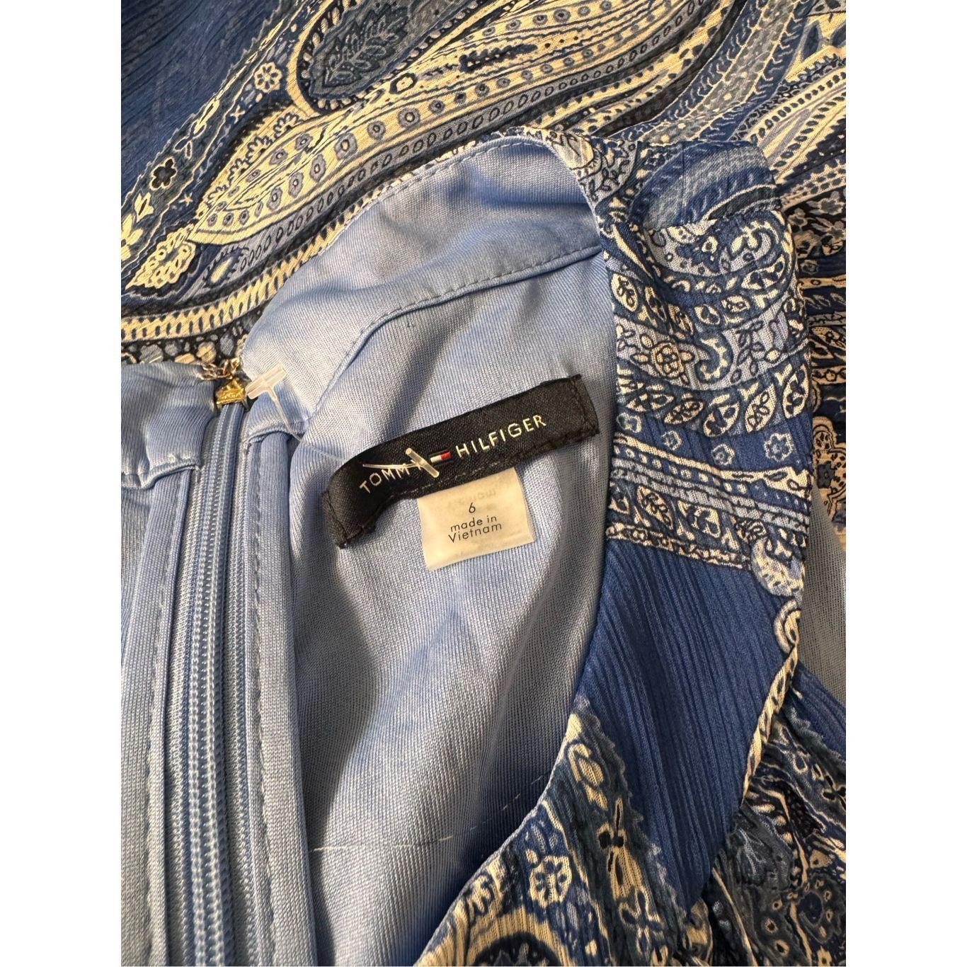 Tommy Hilfiger Tommy Hilfiger Blue Paisley Halter Maxi Dress Size 6 Size S / US 4 / IT 40 - 8 Thumbnail