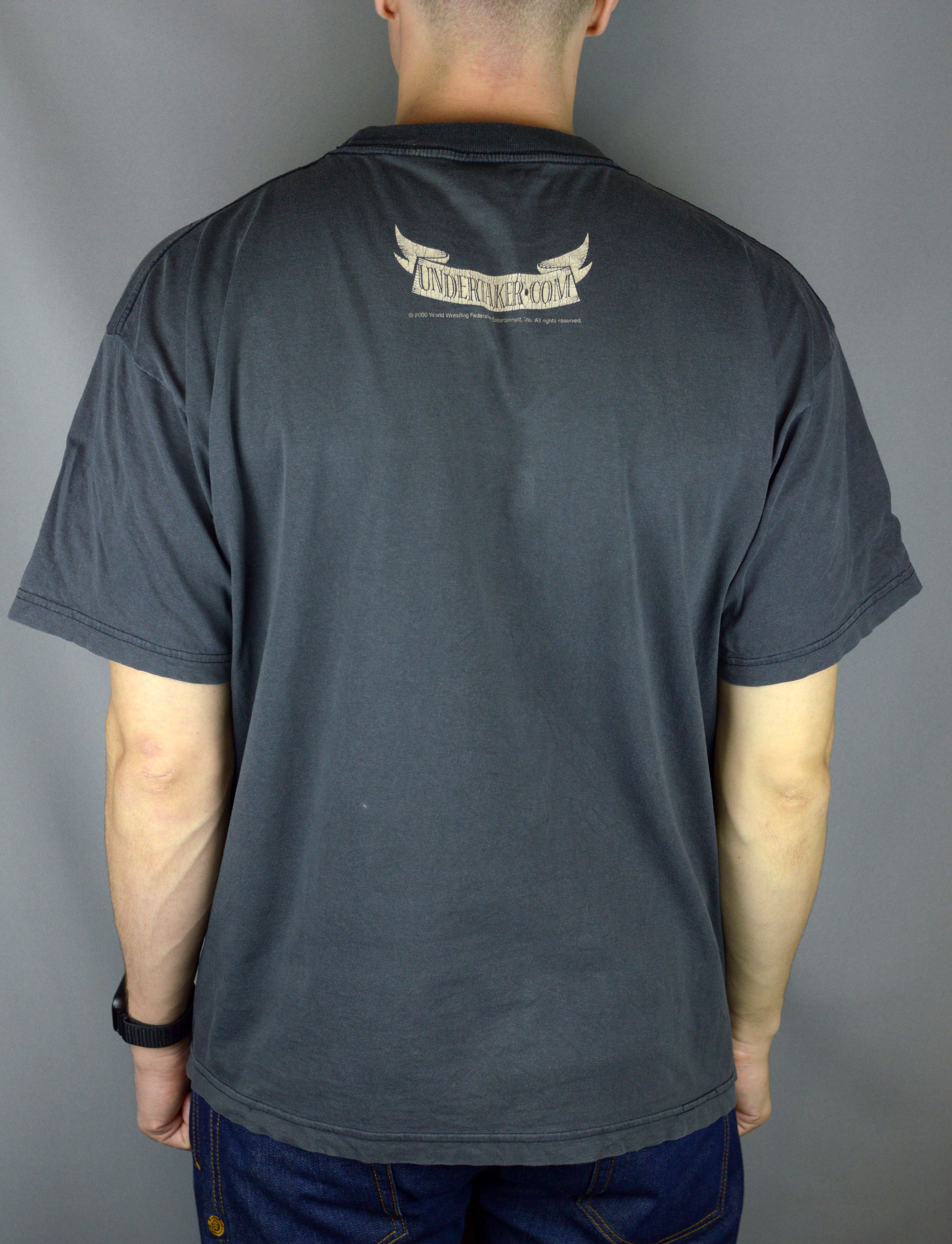 Vintage × WWF Vintage WWF Undertaker American Bad Ass 2000 t shirt Size US XL / EU 56 / 4 - 2 Thumbnail