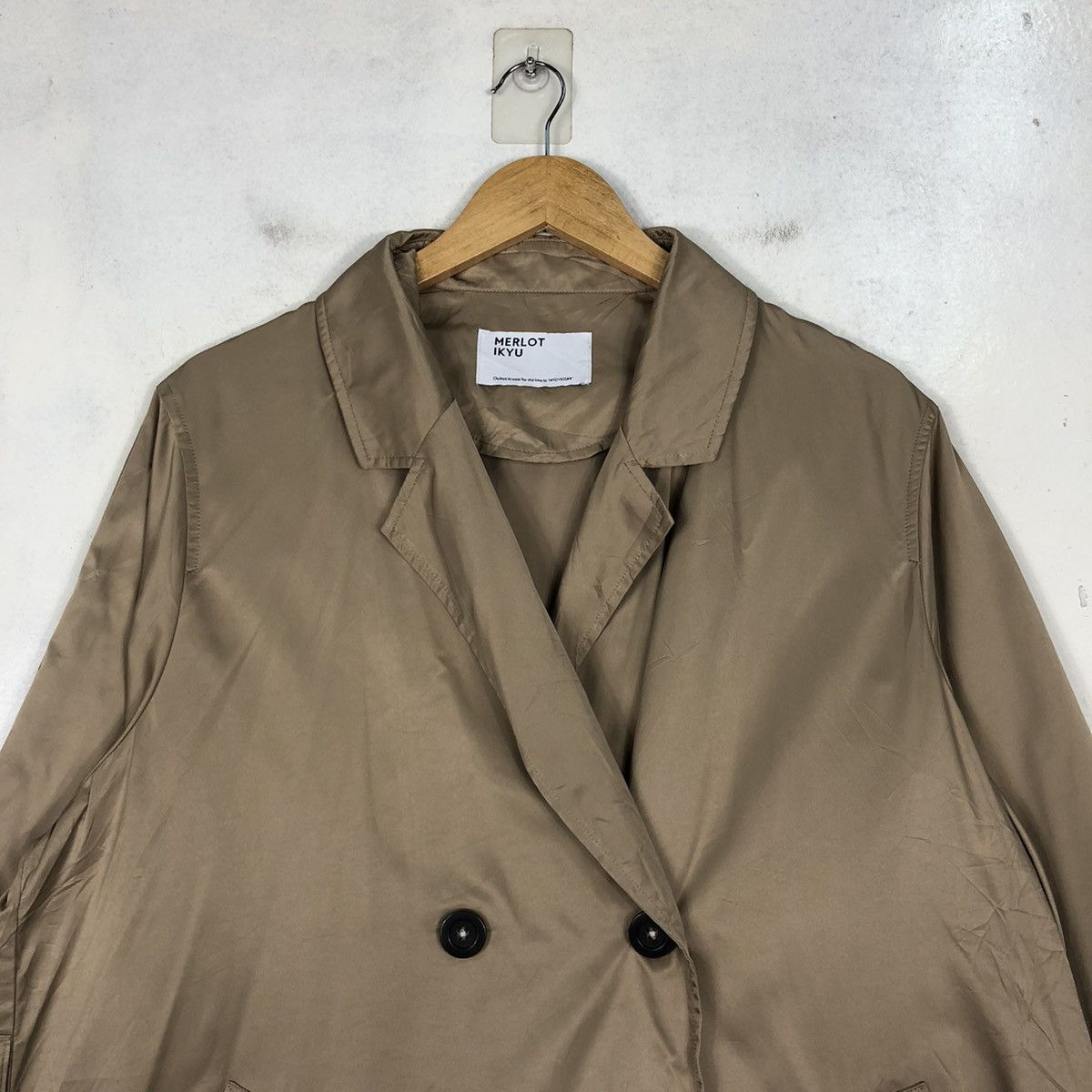 Japanese Brand × Other Merlot Ikyu Double Breasted Overcoat Size US M / EU 48-50 / 2 - 7 Thumbnail