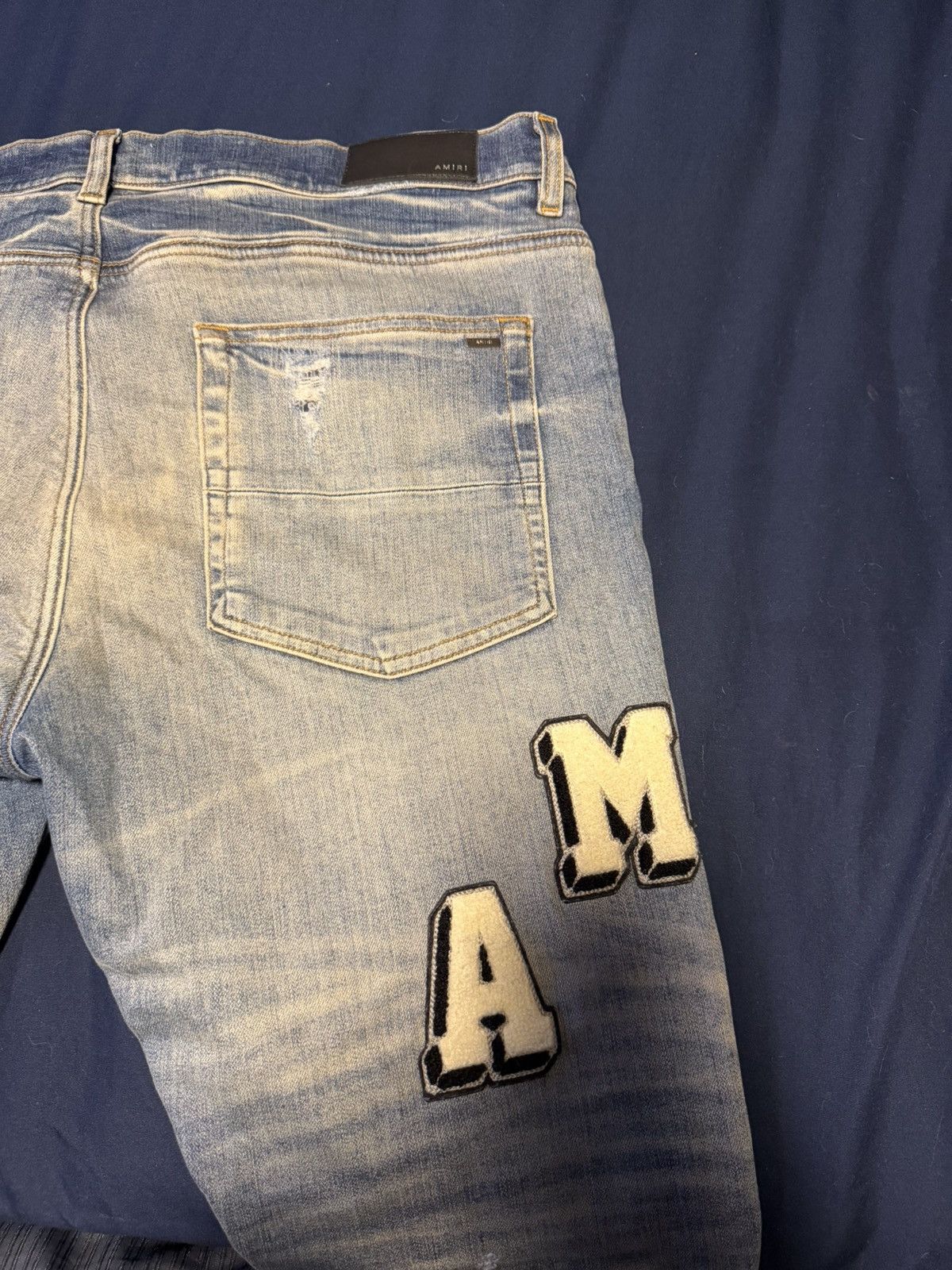 Amiri Amiri Varsity Jeans Size US 38 / EU 54 - 6 Thumbnail