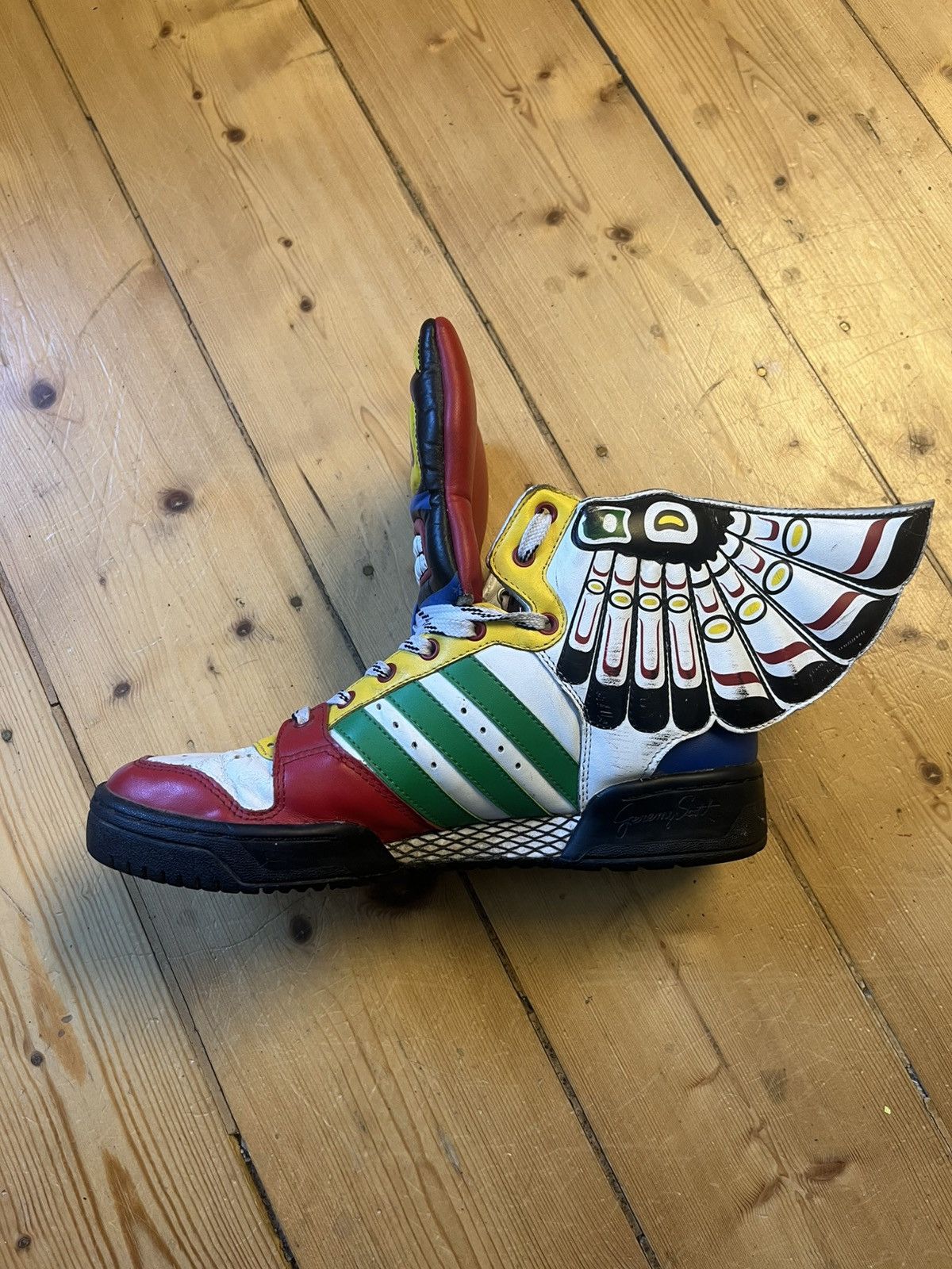 Adidas × Jeremy Scott Jeremy Scott Eagle Wings ‘Totem’ Size US 7.5 / EU 40-41 - 6 Thumbnail