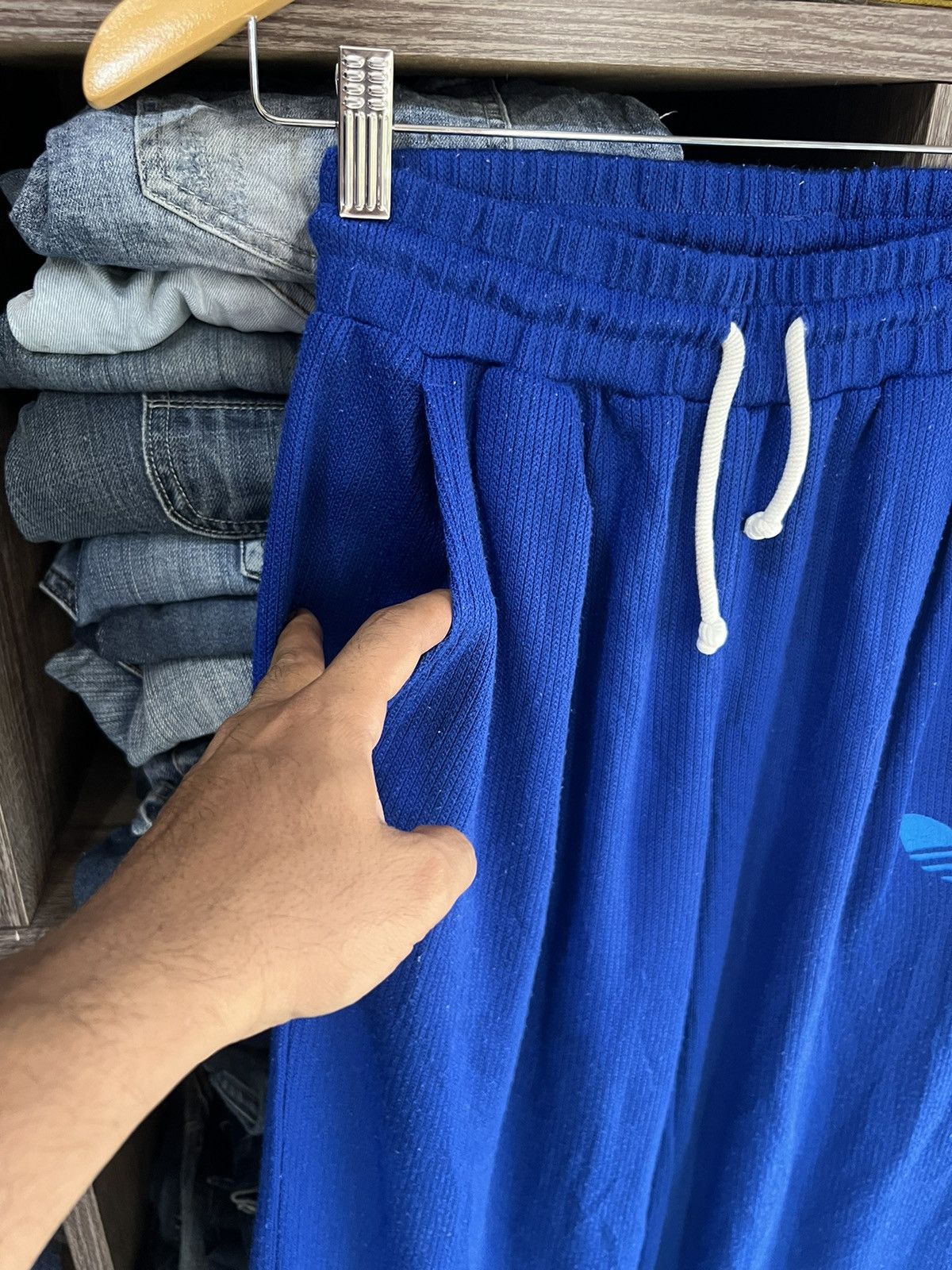Adidas 🔥Adidas Originals Trefoil Wide Leg Knit Sweatpant Size US 26 / EU 42 - 8 Thumbnail