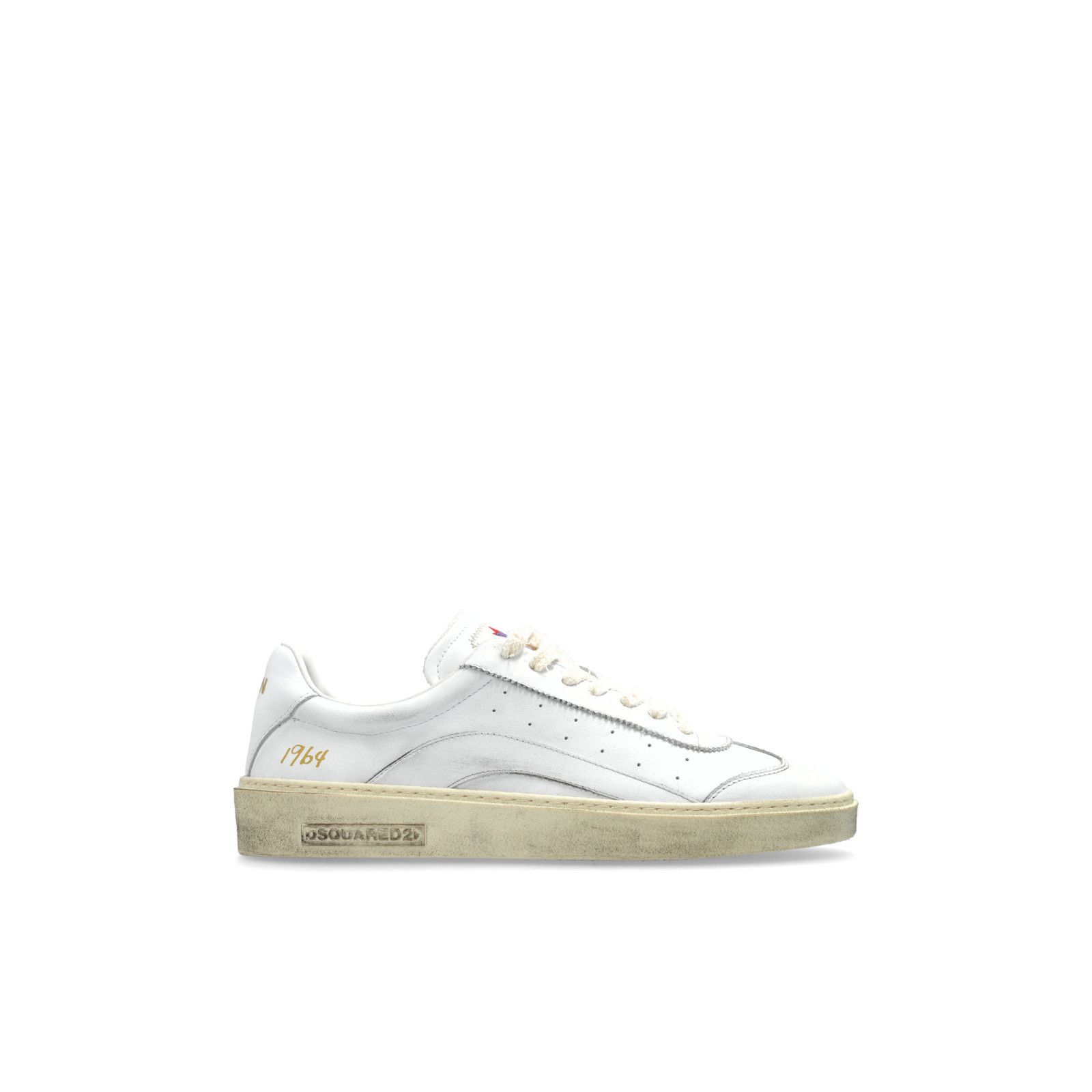 Dsquared2 DSQUARED2 Sprinter White Leather Sneakers New And Authentic Size US 6 / EU 39 - 1 Thumbnail