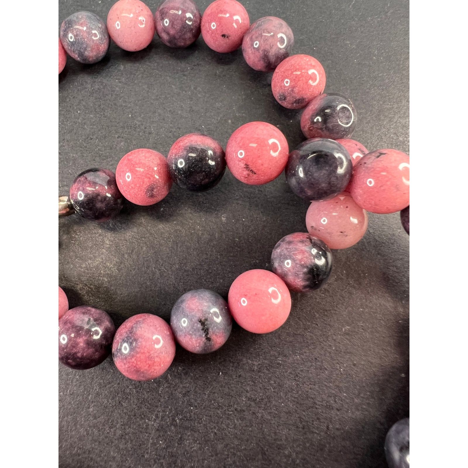 Other Rhodonite beaded necklace with sterling silver clasp Size ONE SIZE - 6 Thumbnail