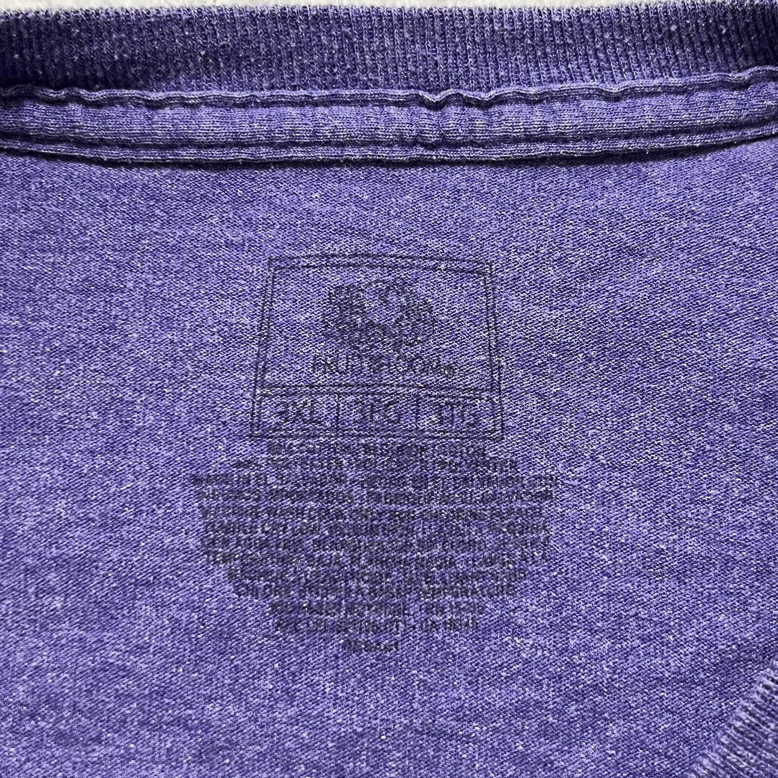 Fruit Of The Loom Fruit Of The Loom 3XL Crewneck Tee Pullover Purple T Shirt Size US XXL / EU 58 / 5 - 3 Thumbnail
