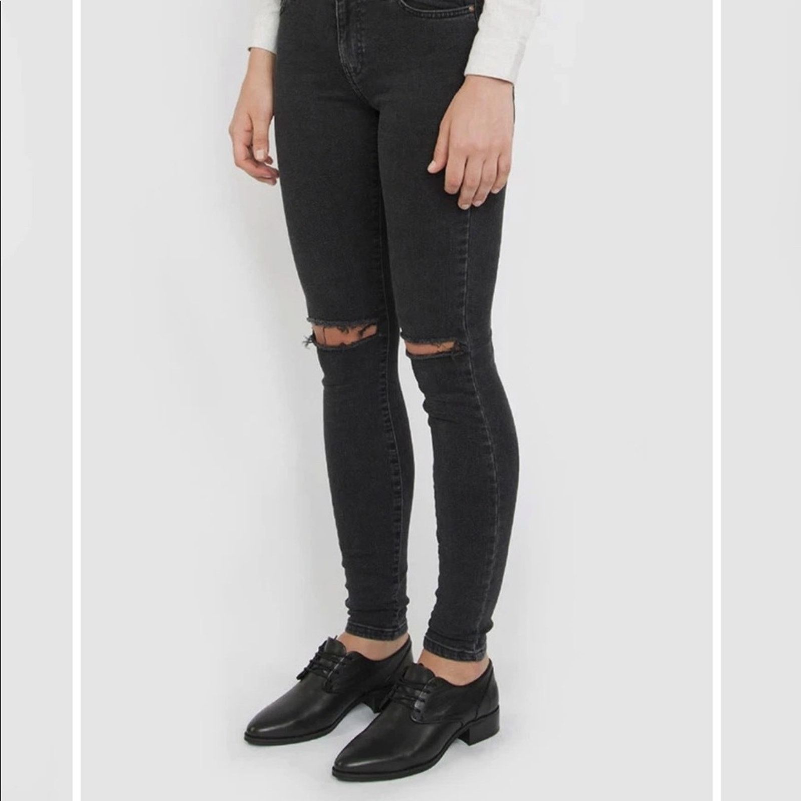 Dr. Denim Dr. Denim Distressed Skinny Jean, NWT, Size 24, MSRP $105 Size 25" / US 0 / IT 36 - 2 Thumbnail