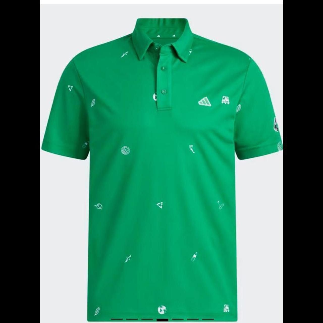 Adidas Mens Play Green Monogram Golf Size US XL / EU 56 / 4 - 1 Thumbnail