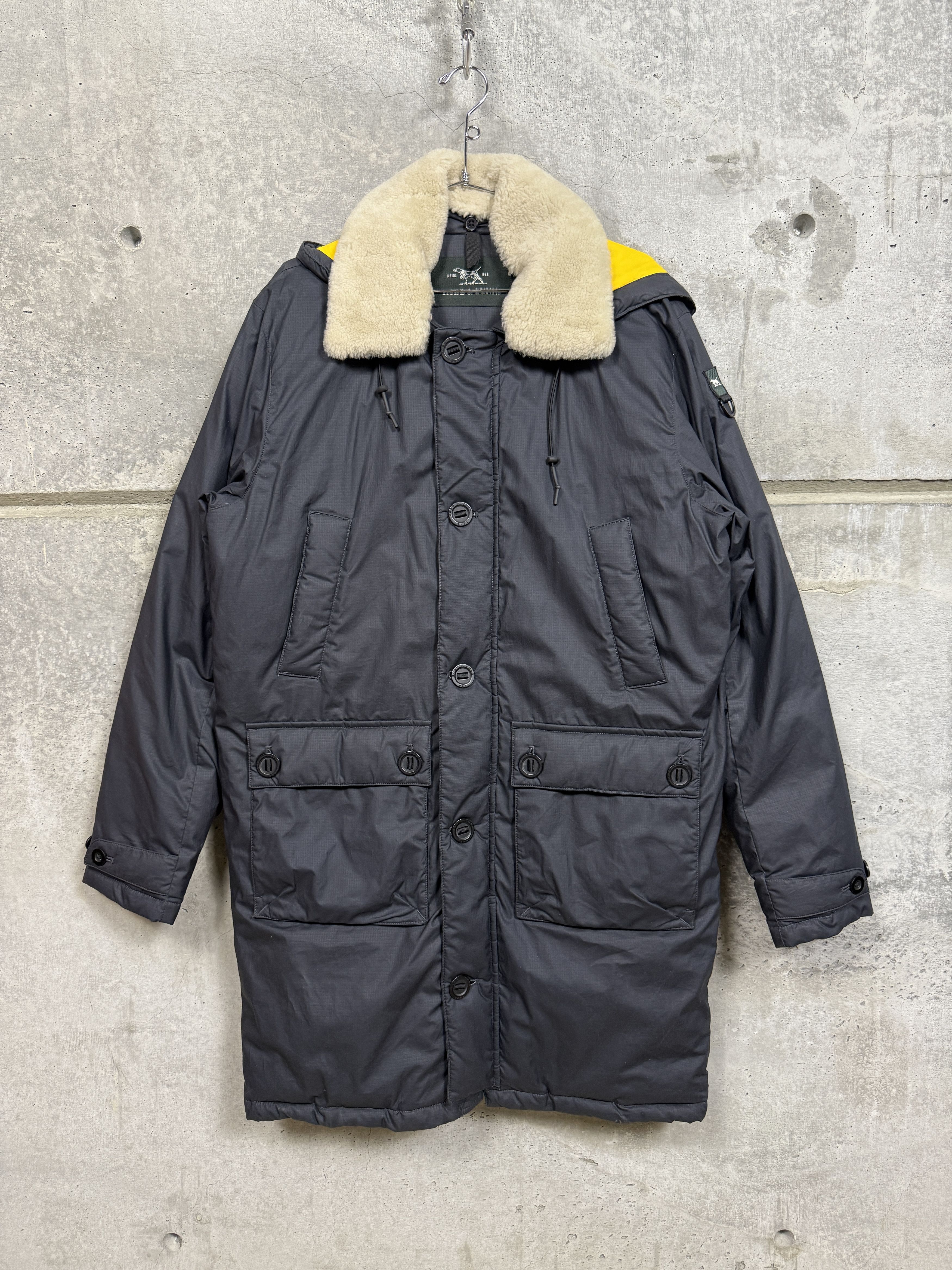 Rodd & Gunn Rodd & Gunn Queenstown Shearling Trim Down Waxed Jacket Size US M / EU 48-50 / 2 - 1 Thumbnail
