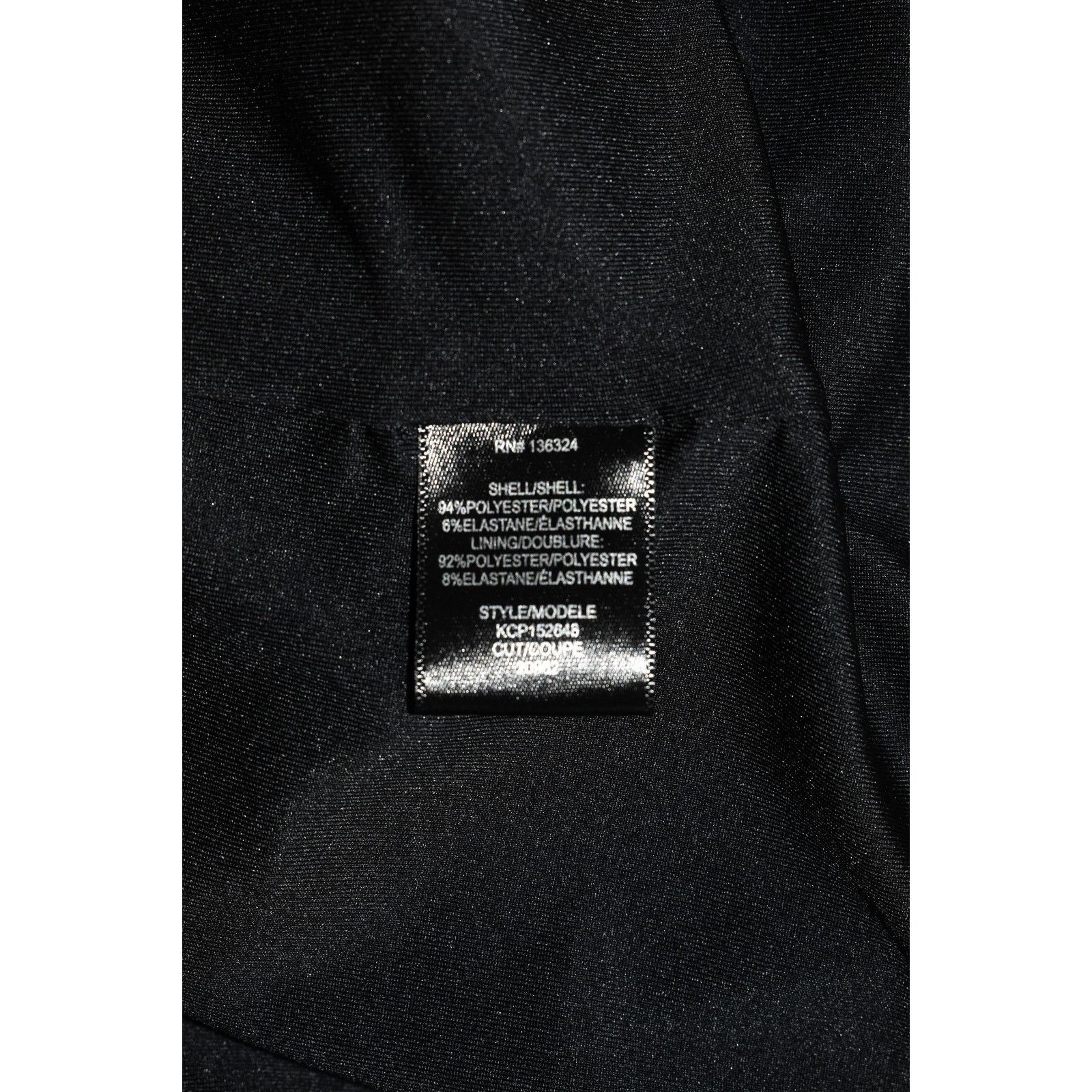 Halston Heritage HALSTON HERITAGE Black Asymmetrical Hem Midi Dress Size 4 Size S / US 4 / IT 40 - 7 Thumbnail