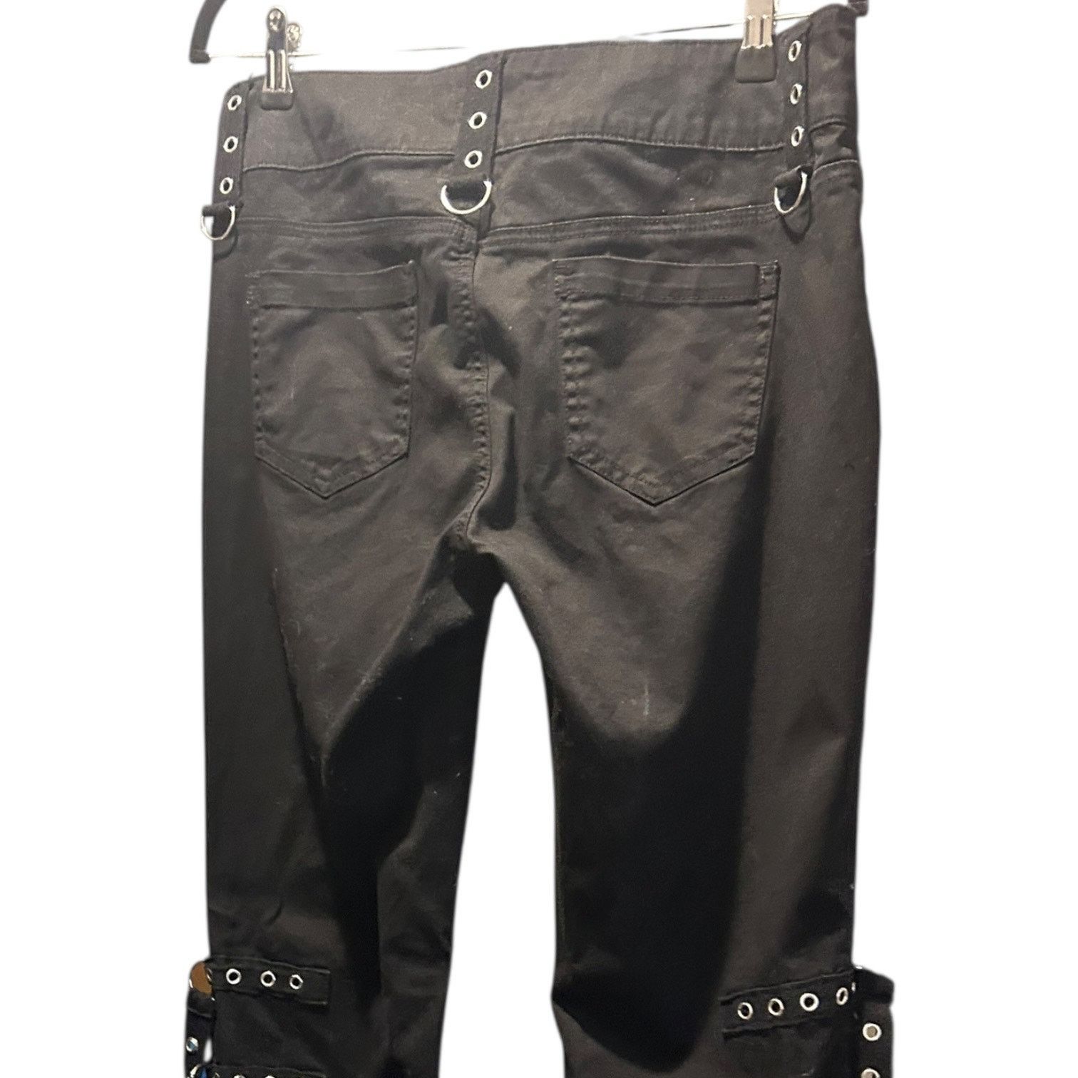Hot Topic Hot Topic black zipper flare pants size 9 goth punk Size 30" / US 8 / IT 44 - 6 Thumbnail