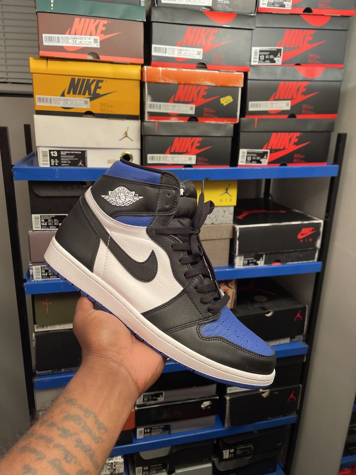 Royal Toe Air Jordan 1 Sz 13